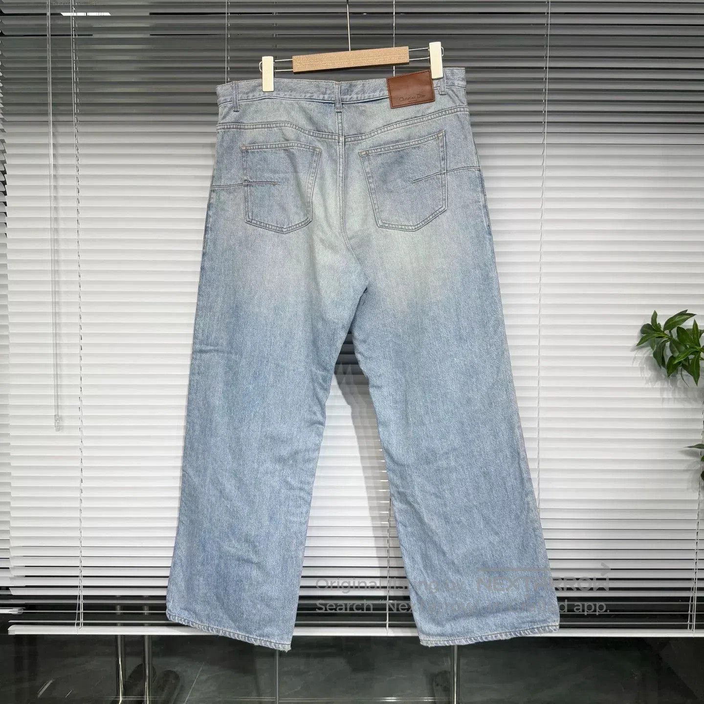 Dior Dior 2024 Slogan Embroidered Straight Jeans. Size US 34 / EU 50 - 2 Thumbnail