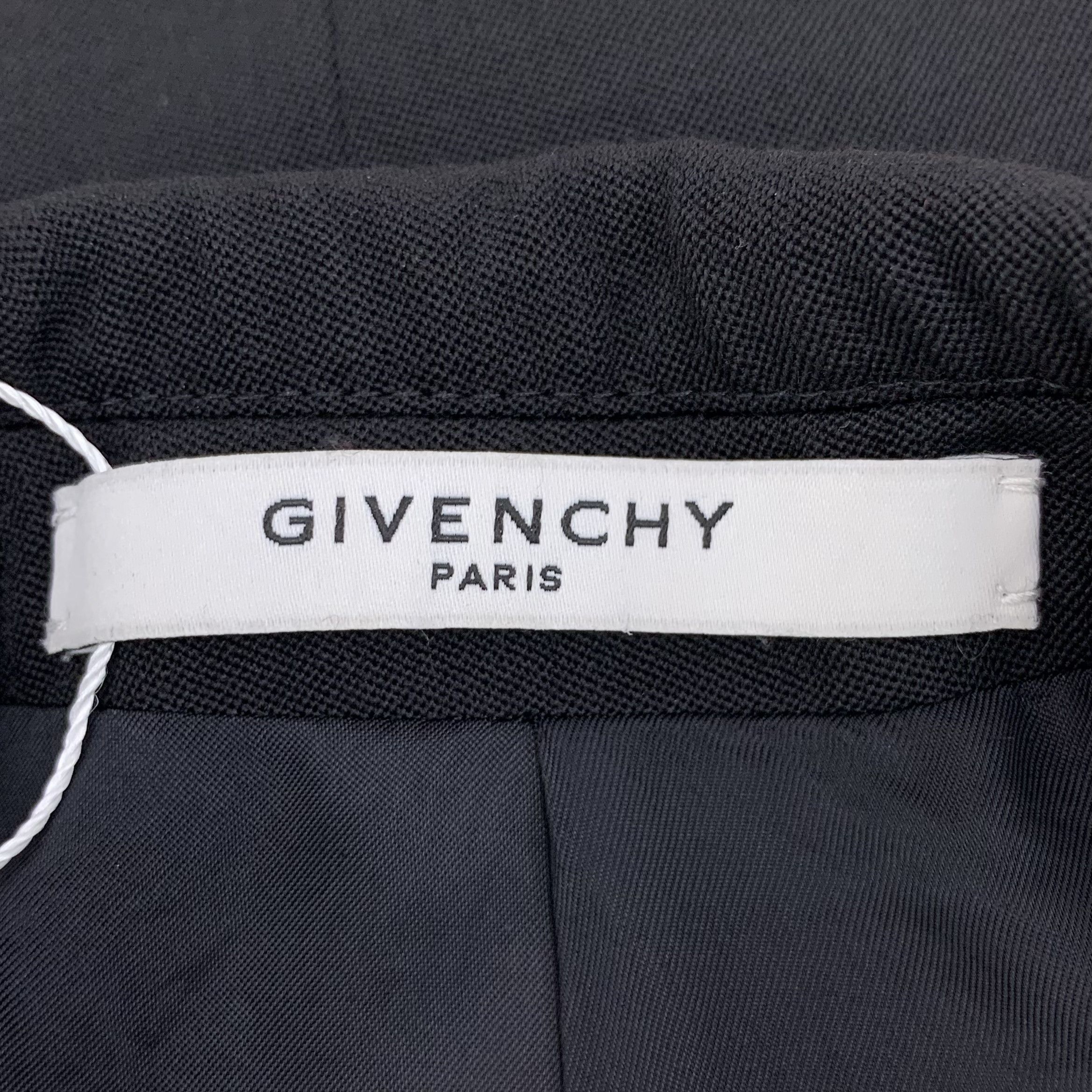 Givenchy Givenchy Black Long Sleeve Blazer (Size XXS) Size XXS / US 00 / IT 34 - 3 Thumbnail