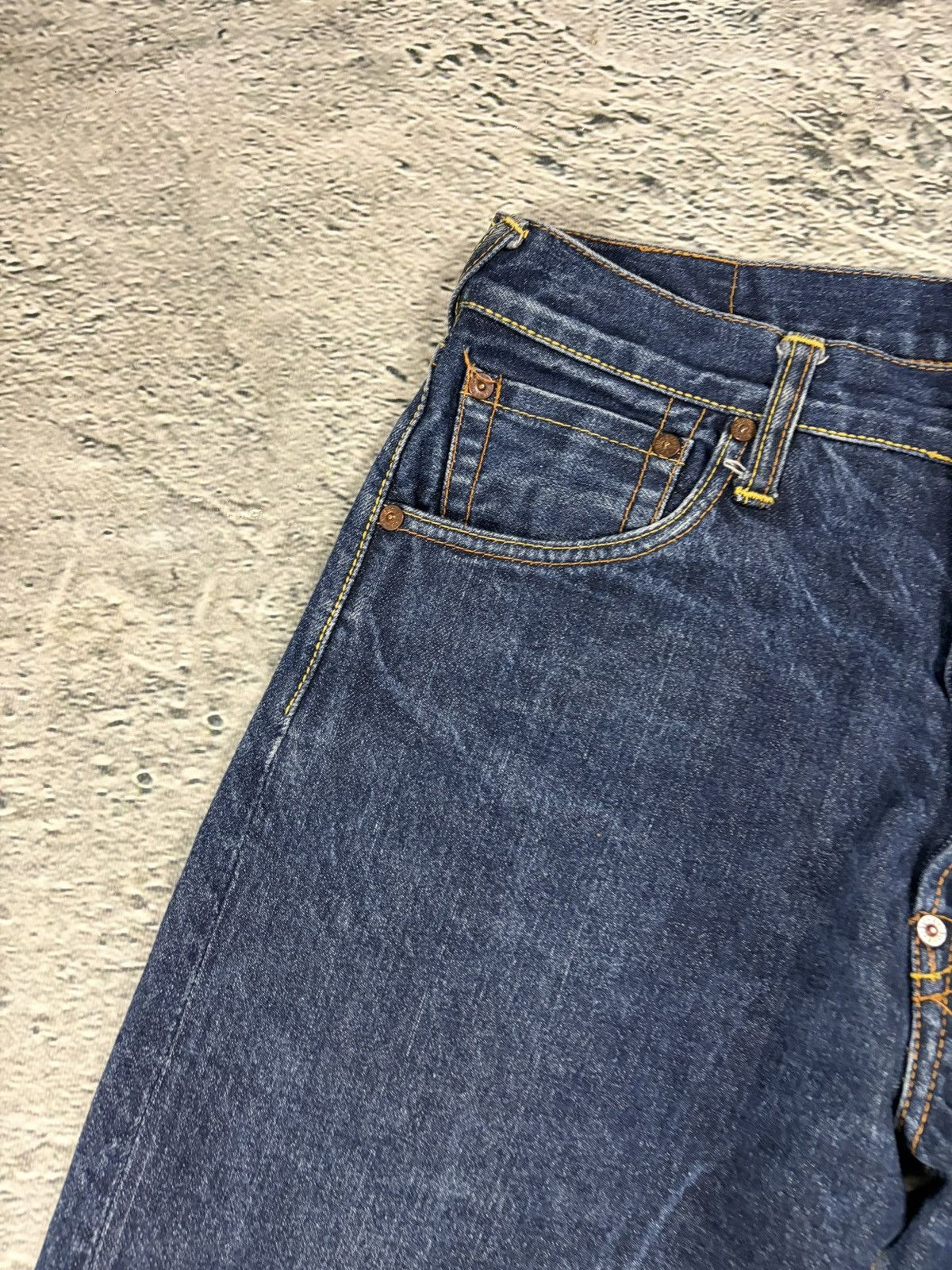 Evisu Evisu jeans vintage handpainted seagull logo selvedge white Size US 30 / EU 46 - 8 Thumbnail