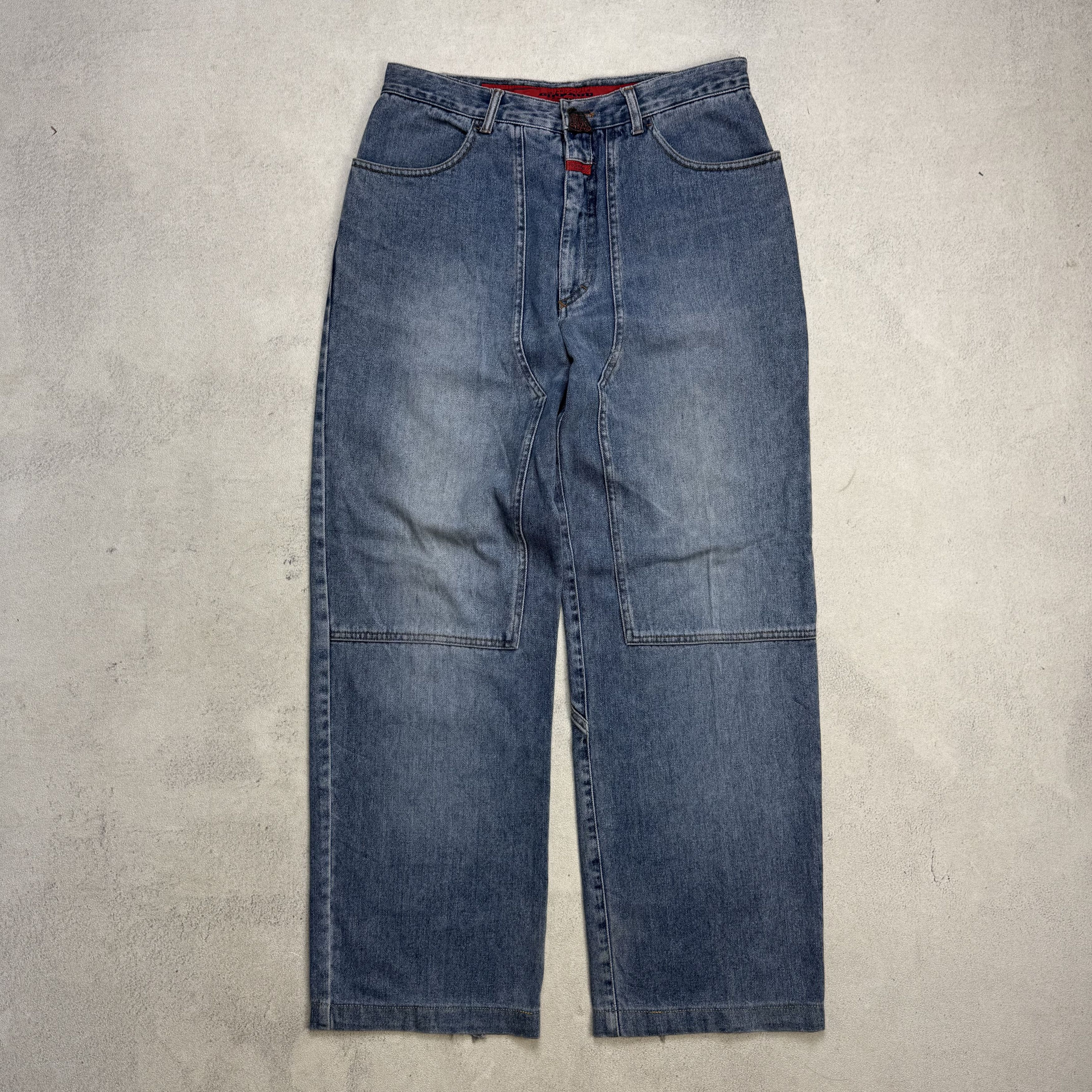 Marithe + Francois Girbaud Marithe Francois Girbaud Stone Washed Wide Leg Baggy Denim Size US 32 / EU 48 - 1 Thumbnail