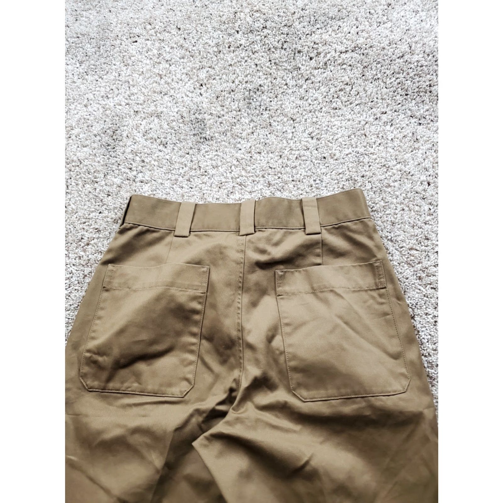 Uniqlo VINTAGE Uniqlo U Work Pants Mens Brown Regular Fit Cotton Blend Straight Leg 29 Size US 29 - 6 Thumbnail