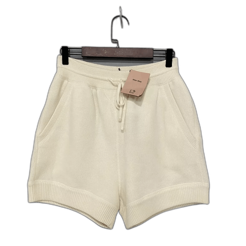 Miu Miu Miu Miu Logo Cashmere Shorts Size 38" / US 16 / IT 52 - 1 Thumbnail