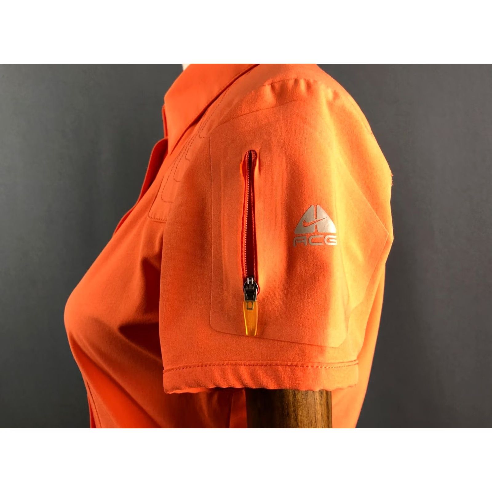 Nike ACG Nike ACG Blouse Shirt Orange Women's Size S Polyester Casual Sleeve Collared Short Sleeve Size S / US 4 / IT 40 - 7 Thumbnail