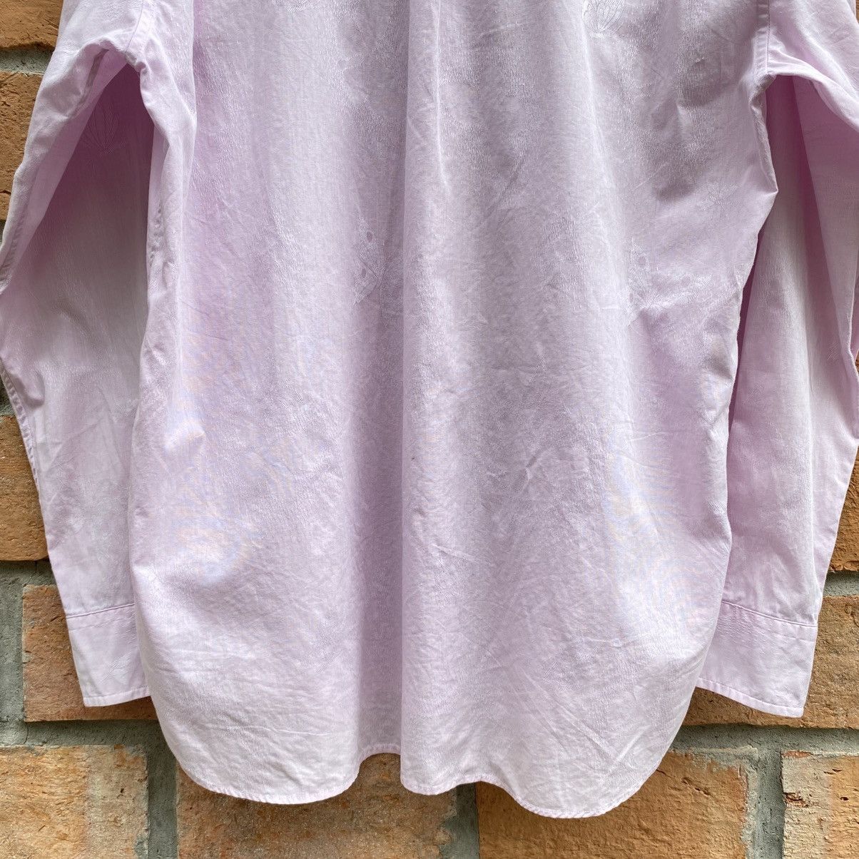 Lanvin LANVIN Pink Lace-Up Collar Shirt Size L / US 10 / IT 46 - 16 Thumbnail