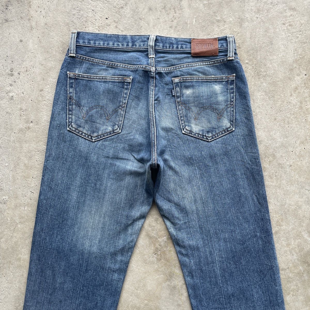 Edwin × Japanese Brand W32 Vintage Edwin Made In Japan Faded Distressed Jeans Pants Size US 32 / EU 48 - 10 Thumbnail