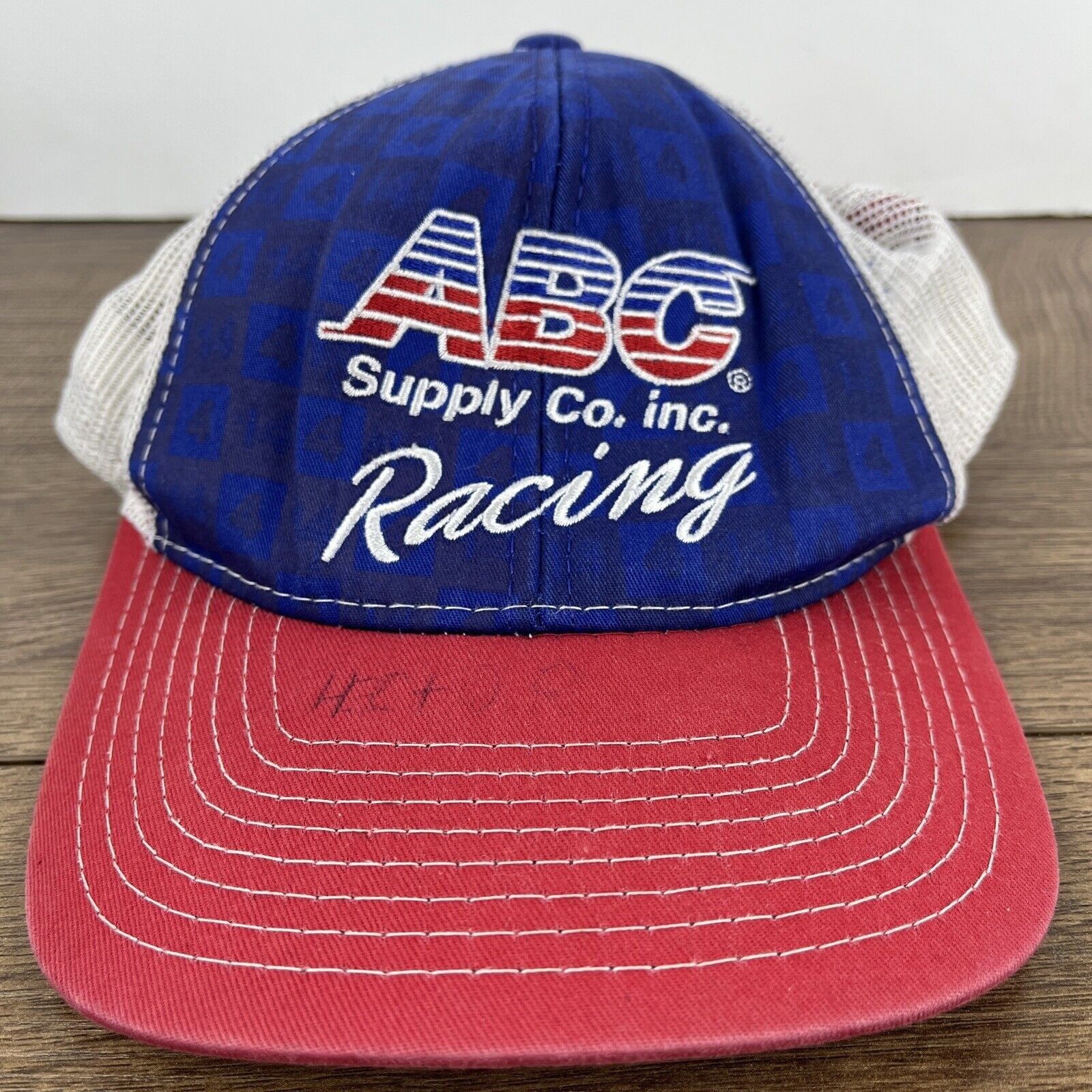 Other ABC Supply Company Racing Hat Blue Hat Adjustable Adult Size Size ONE SIZE - 4 Thumbnail