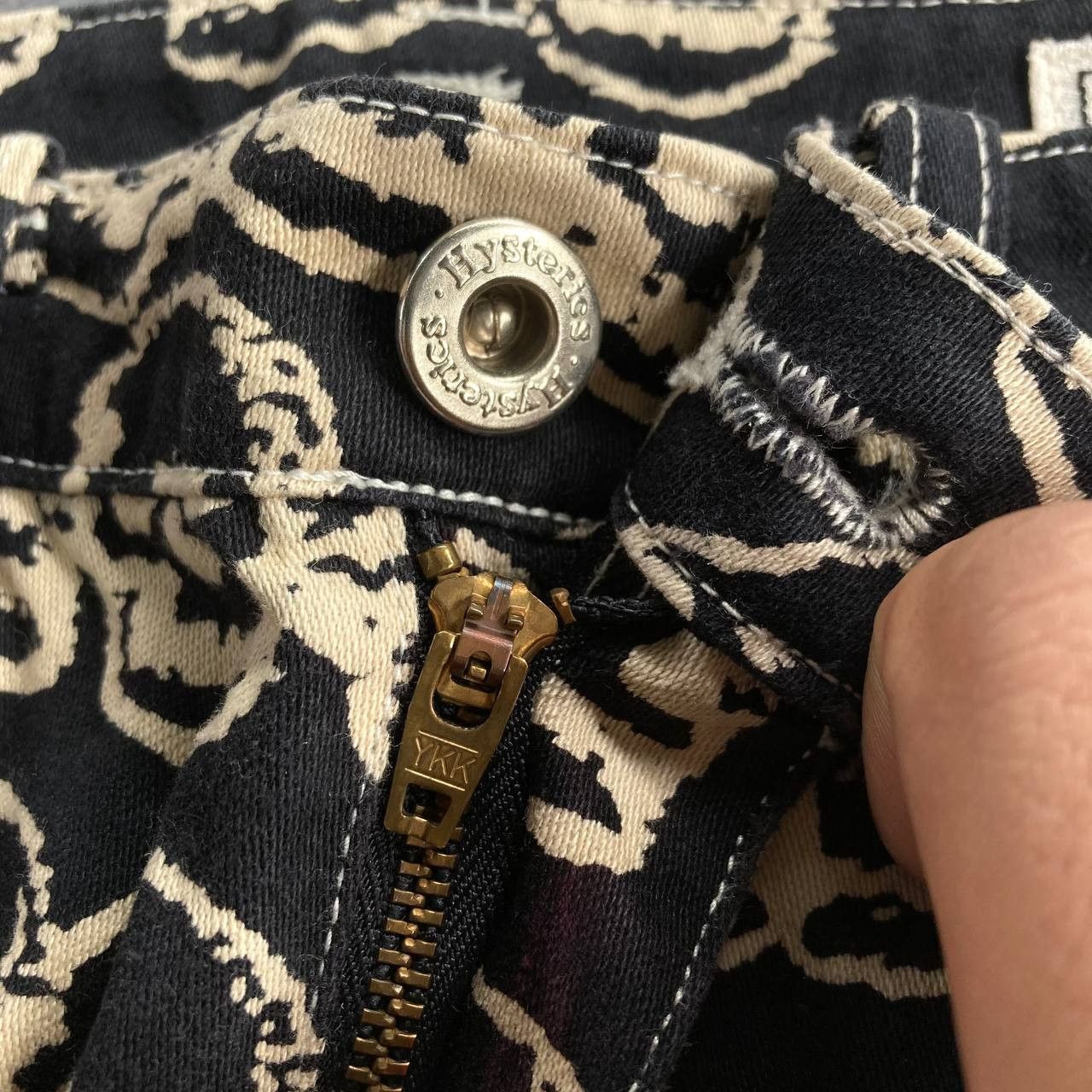 Vintage 1998 Skulls Print Pants