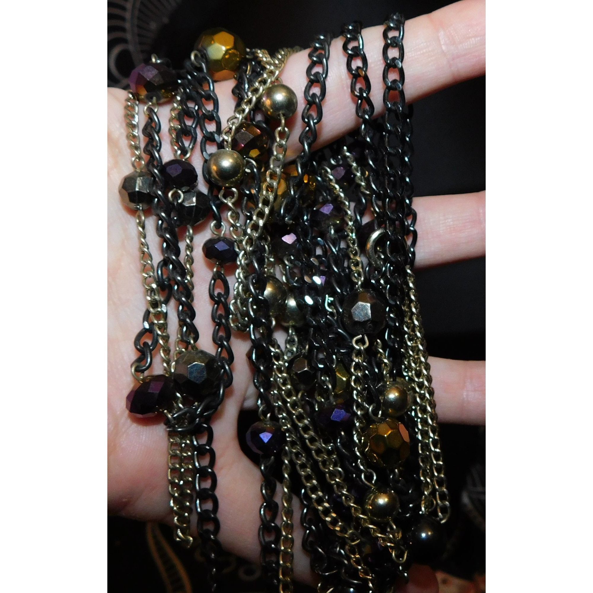 Other Glam Rock Cascade Celestial Layered Station Necklace Size ONE SIZE - 5 Thumbnail