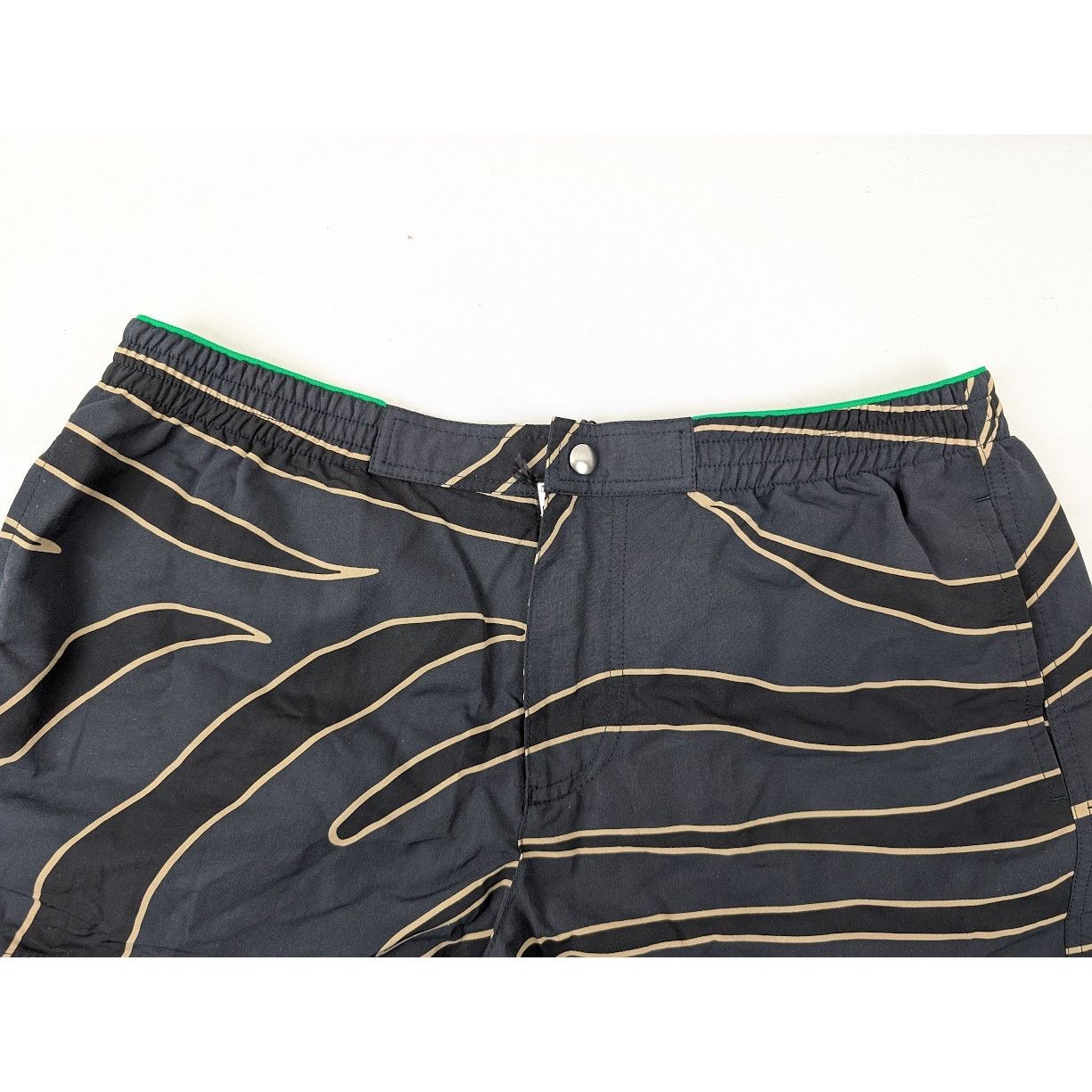 Bottega Veneta o1rshd1 Nylon Animal Print Boxer Short in Navy/Black/Sesame Size US 32 / EU 48 - 7 Thumbnail