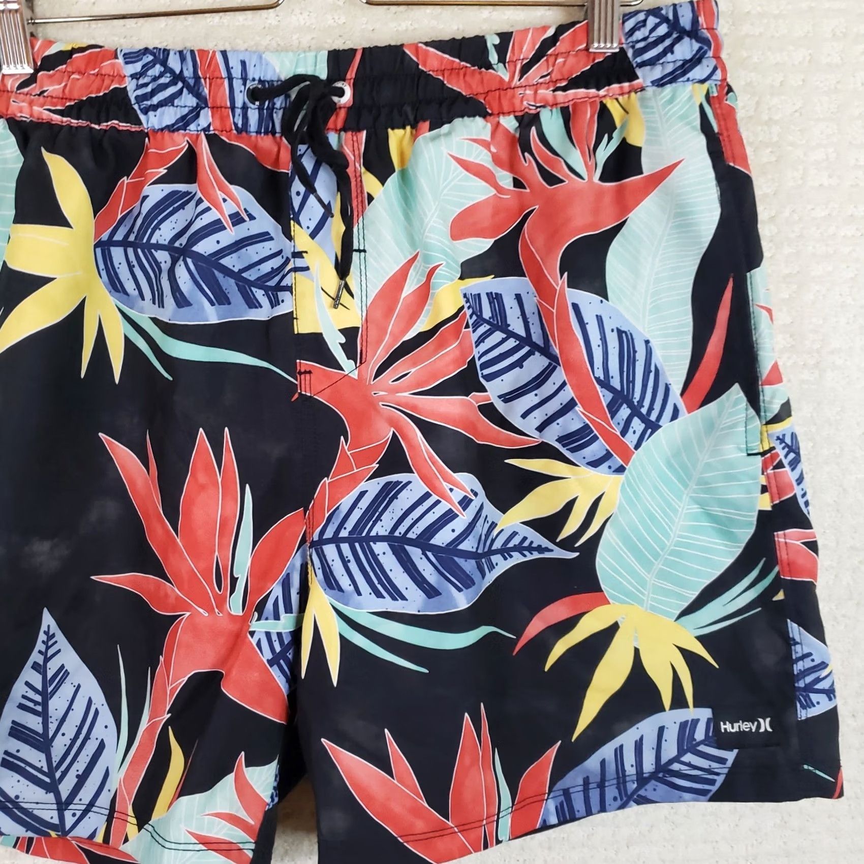 Hurley Hurley Swim Trunks Boardshorts Men's XXL Multicolor Hawaiian Tropical Floral Size US 39 - 2 Thumbnail