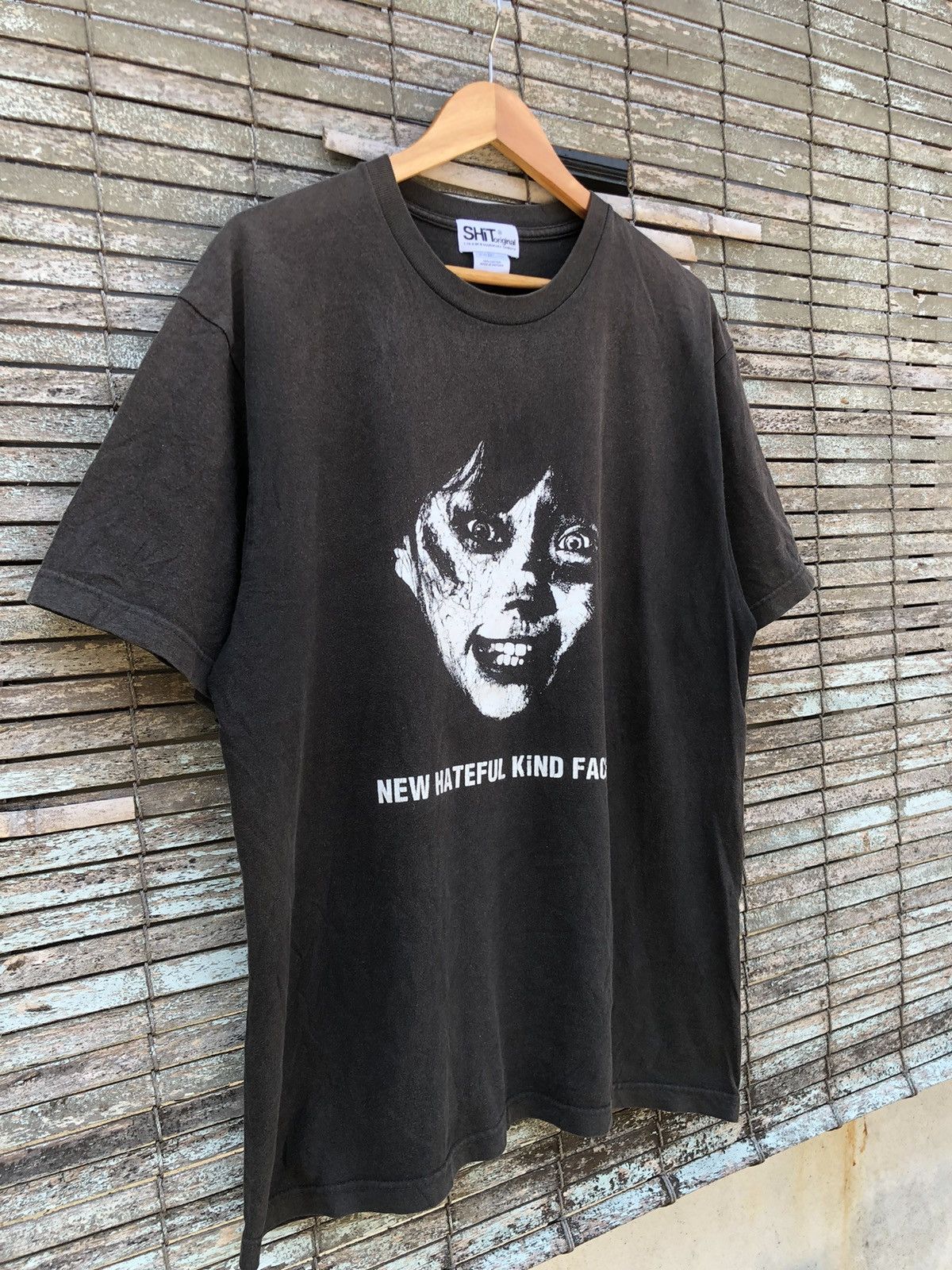 Vintage Vintage Y2K New Hateful Kind Face Graphic Design Tee Size US L / EU 52-54 / 3 - 2 Thumbnail
