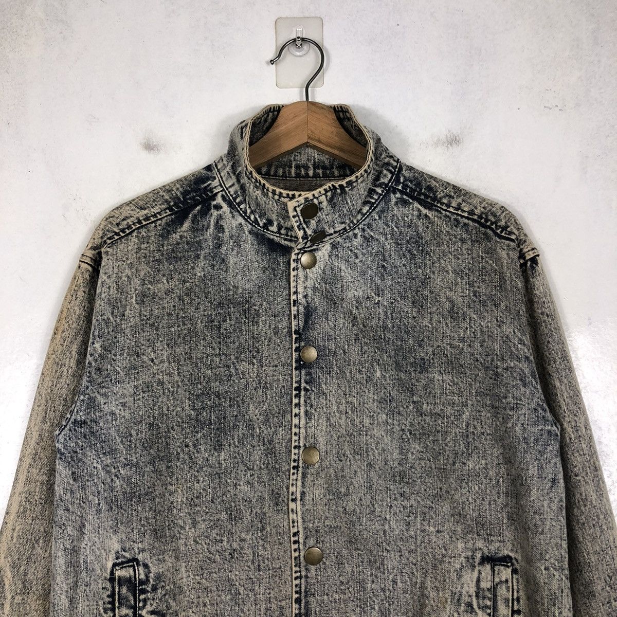 Japanese Brand 📌VINTAGE DENIM JACKET RUSTY BIKER VENCE EXCHANGE JAPAN Size US M / EU 48-50 / 2 - 5 Thumbnail