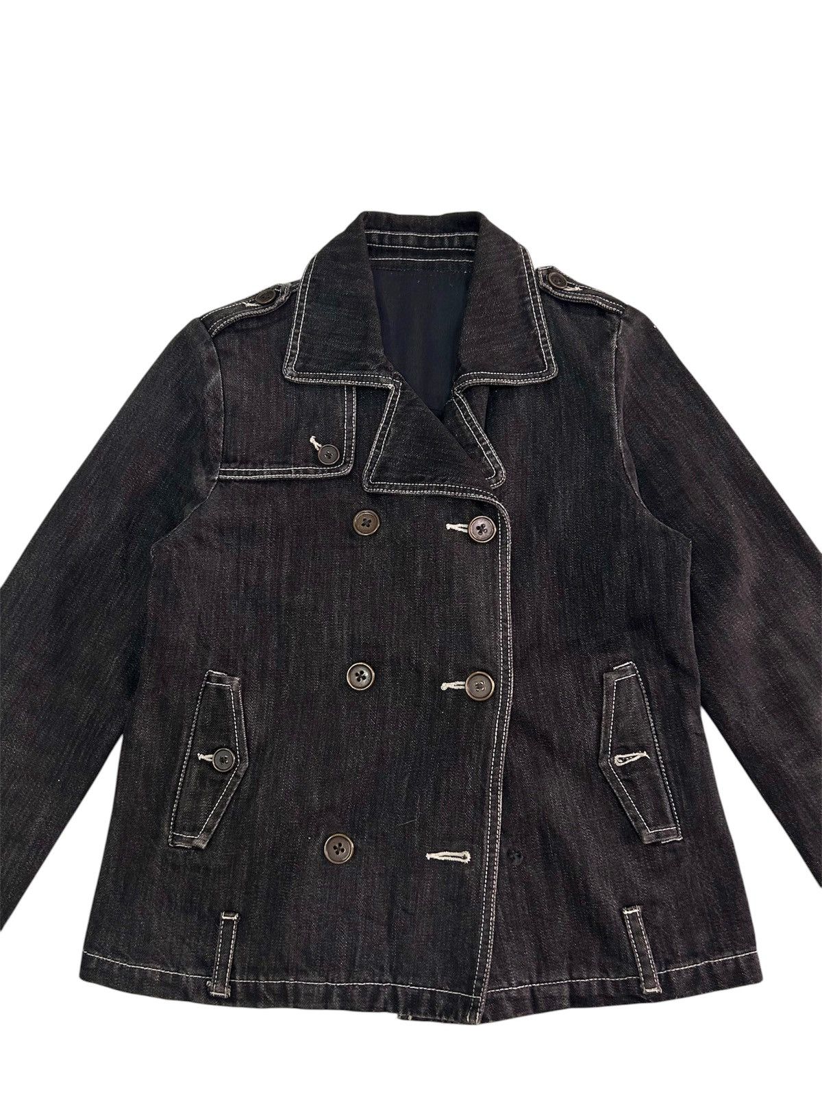Japanese Brand × Vintage 💥vintage japanese denim jacket punk style Size US S / EU 44-46 / 1 - 2 Thumbnail