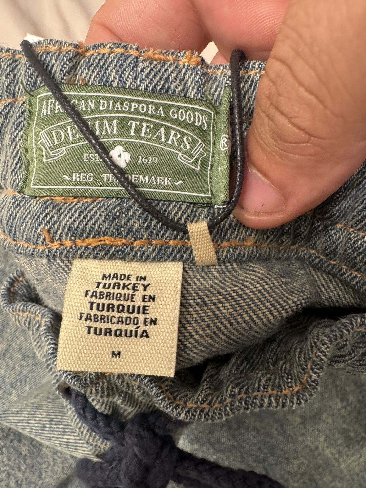 DENIM TEARS × Levi's Denim Tears x Levis Denim Track Pants 'Light Wash' Size US 30 / EU 46 - 7 Thumbnail