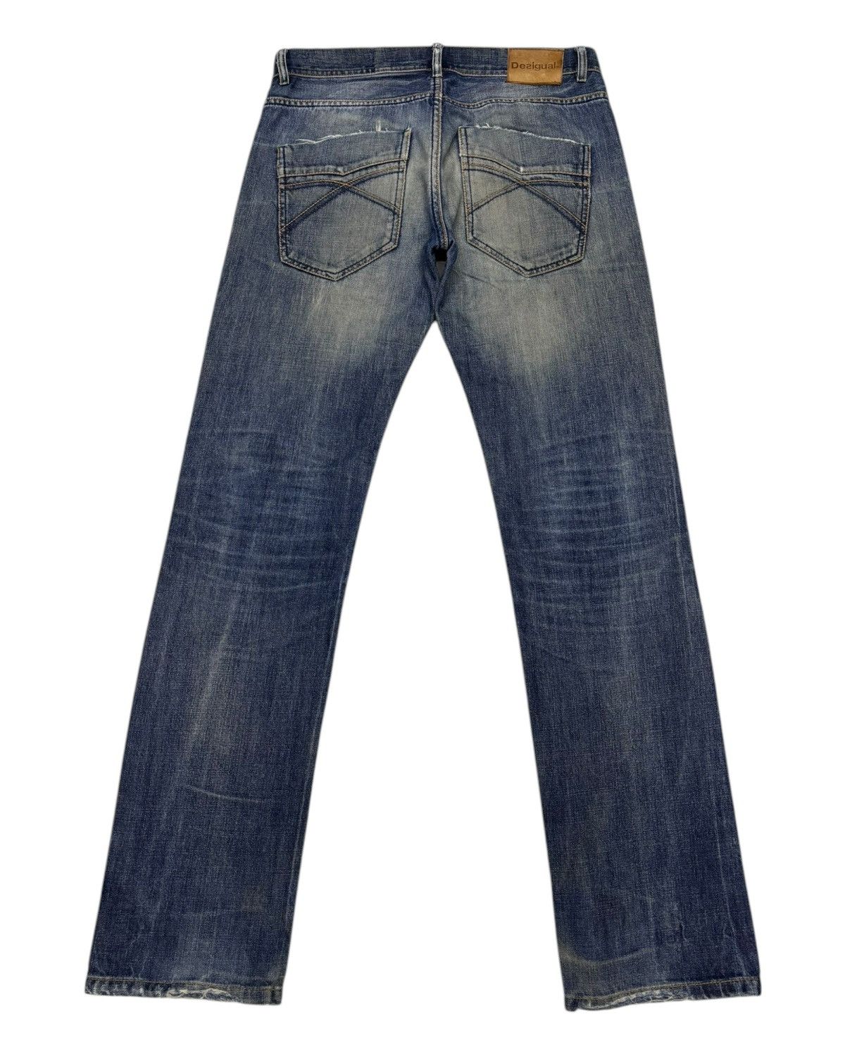Desigual × Hysteric Glamour × If Six Was Nine 🔥DESIGUAL SLIM DISTRESSED DENIM JEANS ROCKSTAR DENIM Size US 31 - 2 Thumbnail