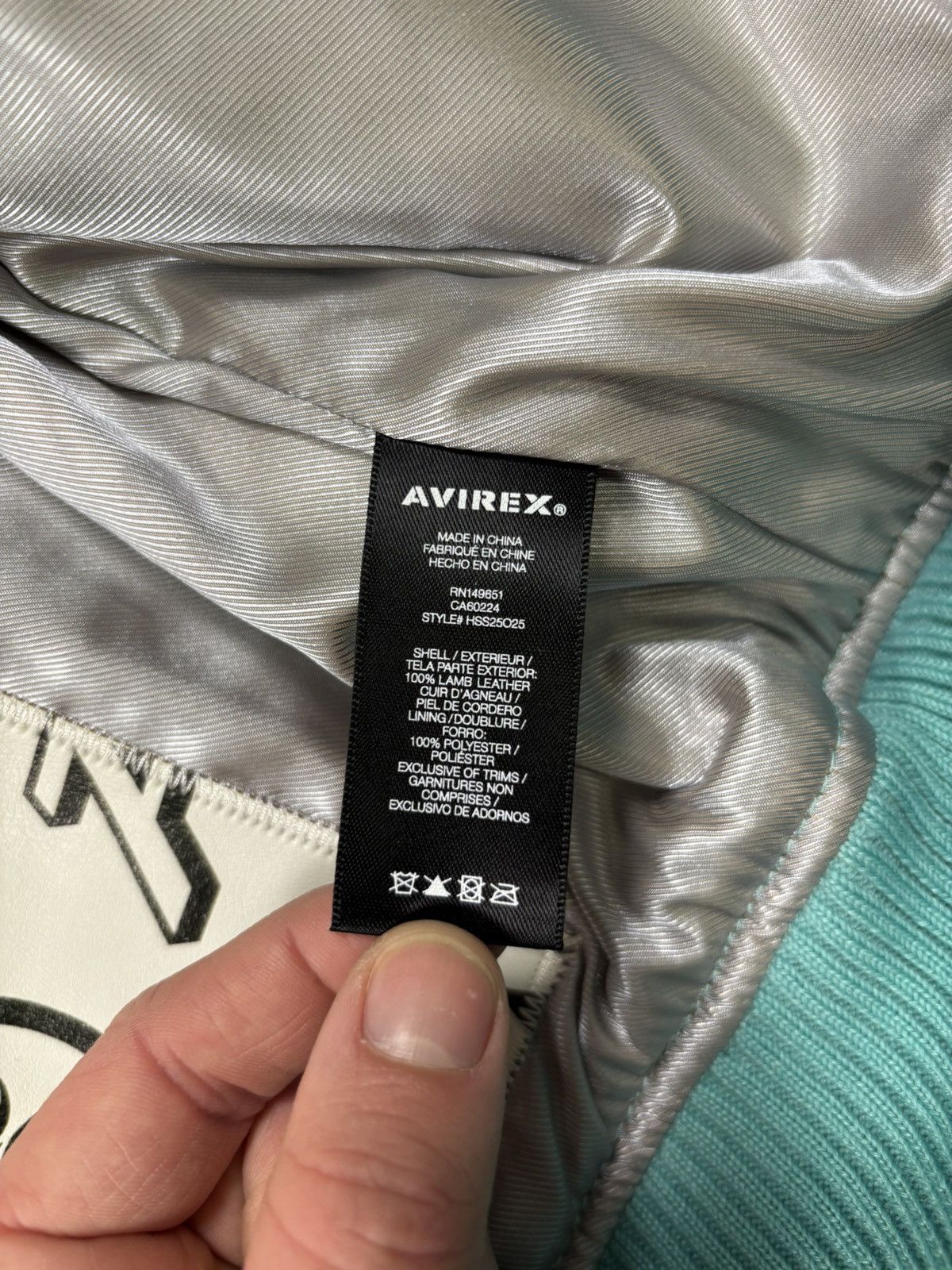 Avirex × HELLSTAR Hellstar x Avirex Jacket, Turquoise Size US S / EU 44-46 / 1 - 15 Thumbnail