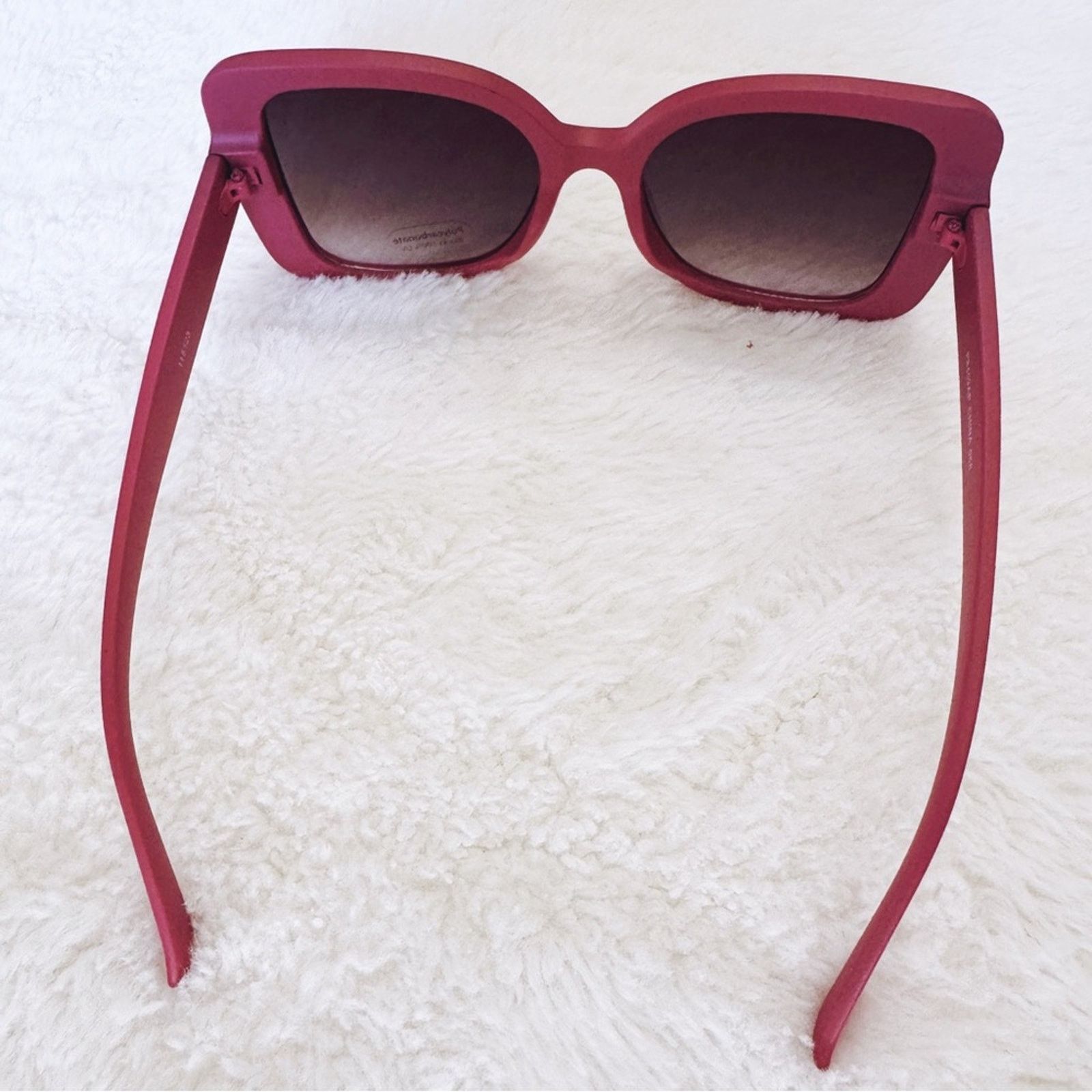 Other Eva Red Square-Framed Sunglasses Size ONE SIZE - 7 Thumbnail