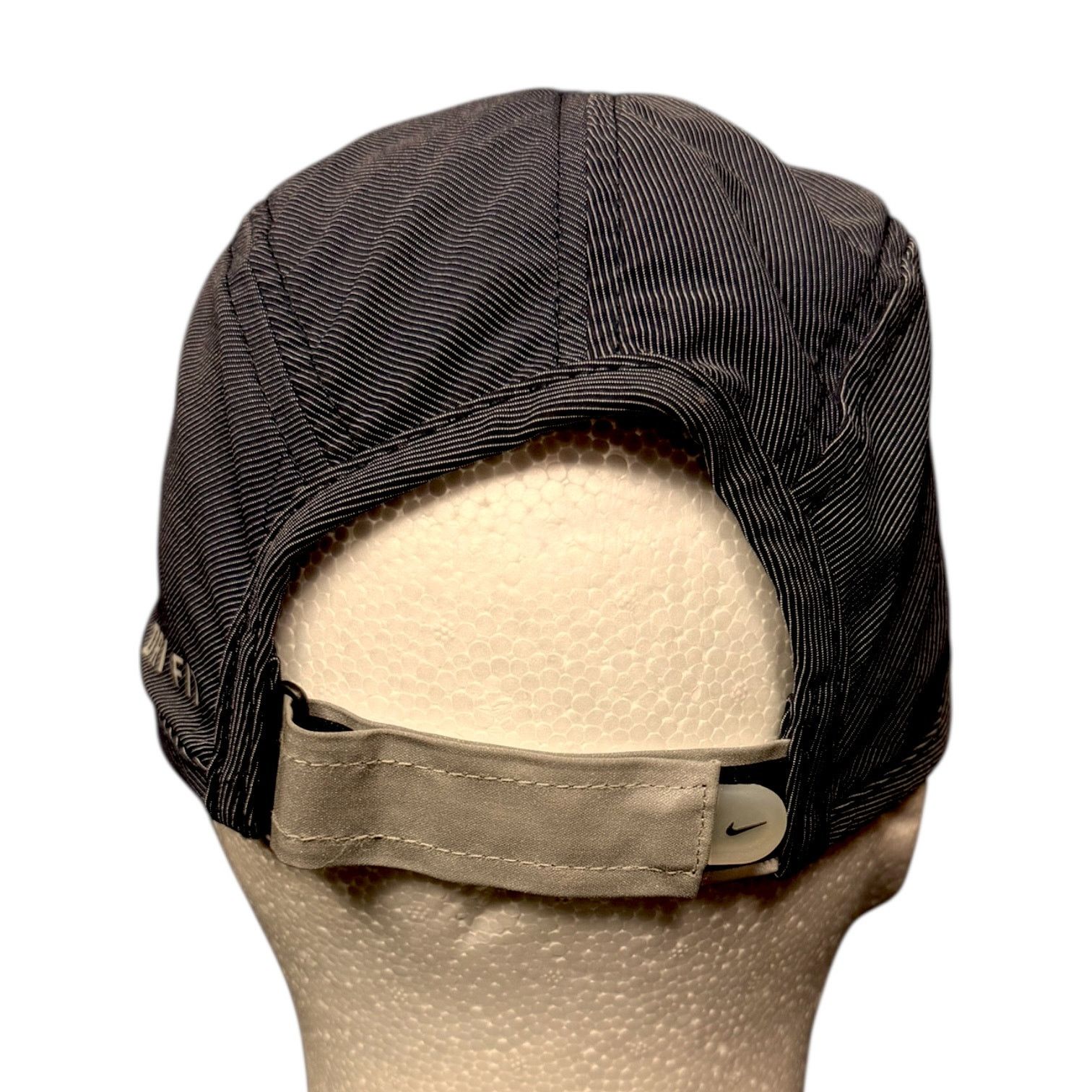 Nike Vintage Y2K Nike Dri-FIT AW84 5 Panel Hat Gray Swoosh Cap Size ONE SIZE - 3 Thumbnail