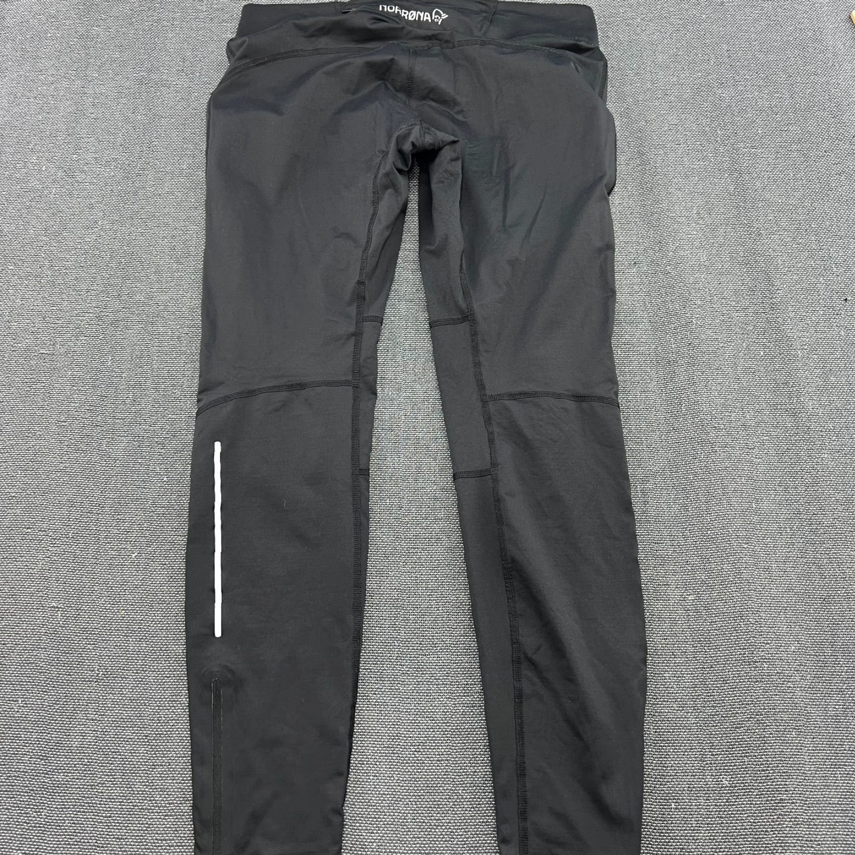 Vintage Norrona Bitihorn Womens Pants L Stretch Elastic Compression Black Tights Size 36" / US 14 / IT 50 - 2 Thumbnail