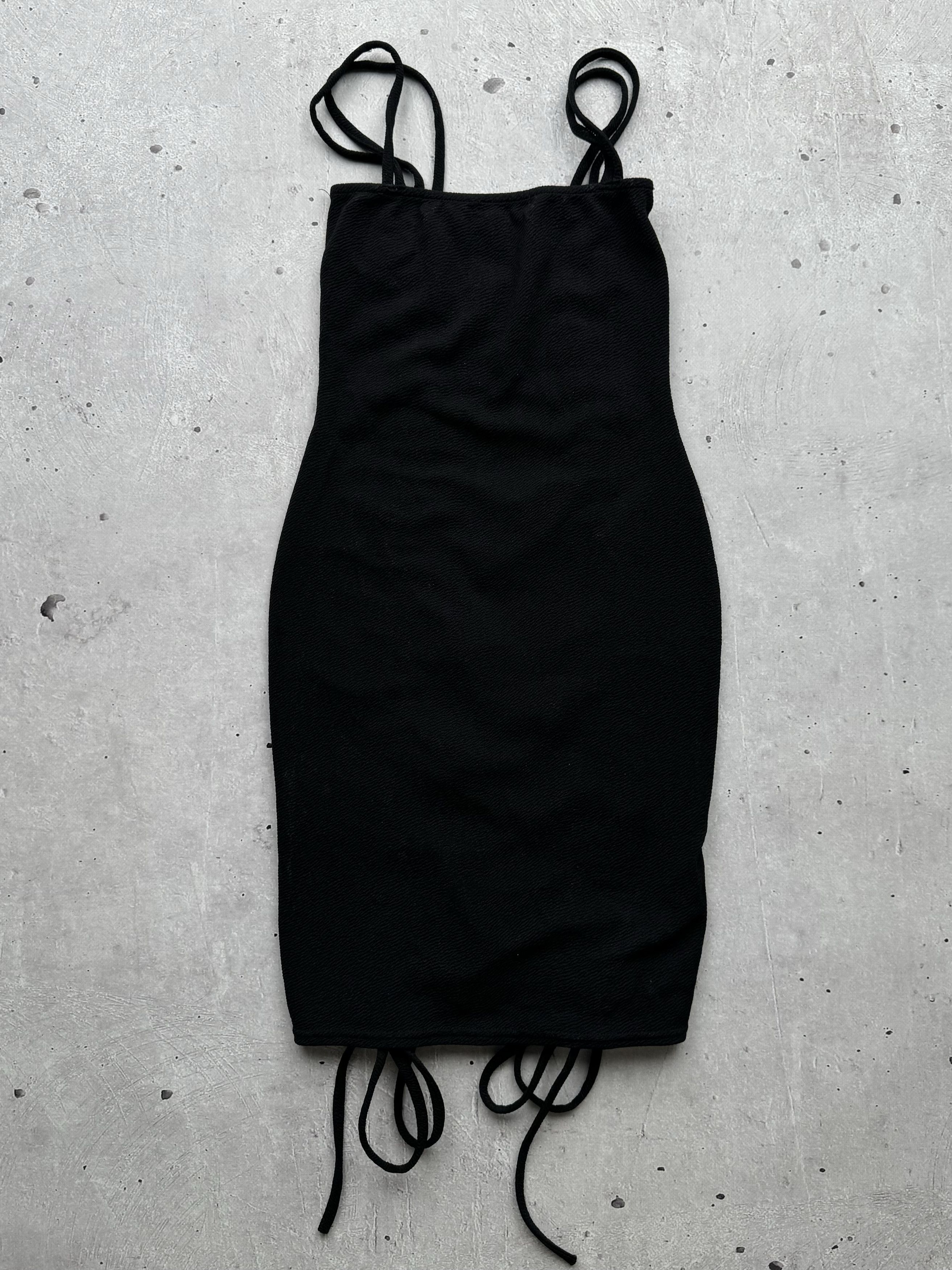 Japanese Brand Vintage Plisse Bondage Mini Dress Size XS / US 0-2 / IT 36-38 - 6 Thumbnail