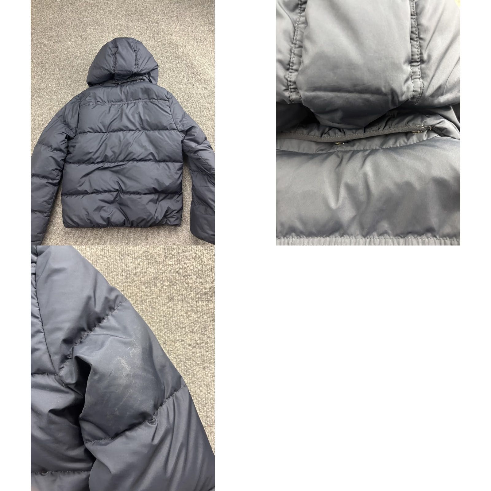 J.Crew J.CREW Puffer Jacket Womens Medium Navy Hooded Down Fill Winter Coat Warm Parka Size M / US 6-8 / IT 42-44 - 8 Thumbnail