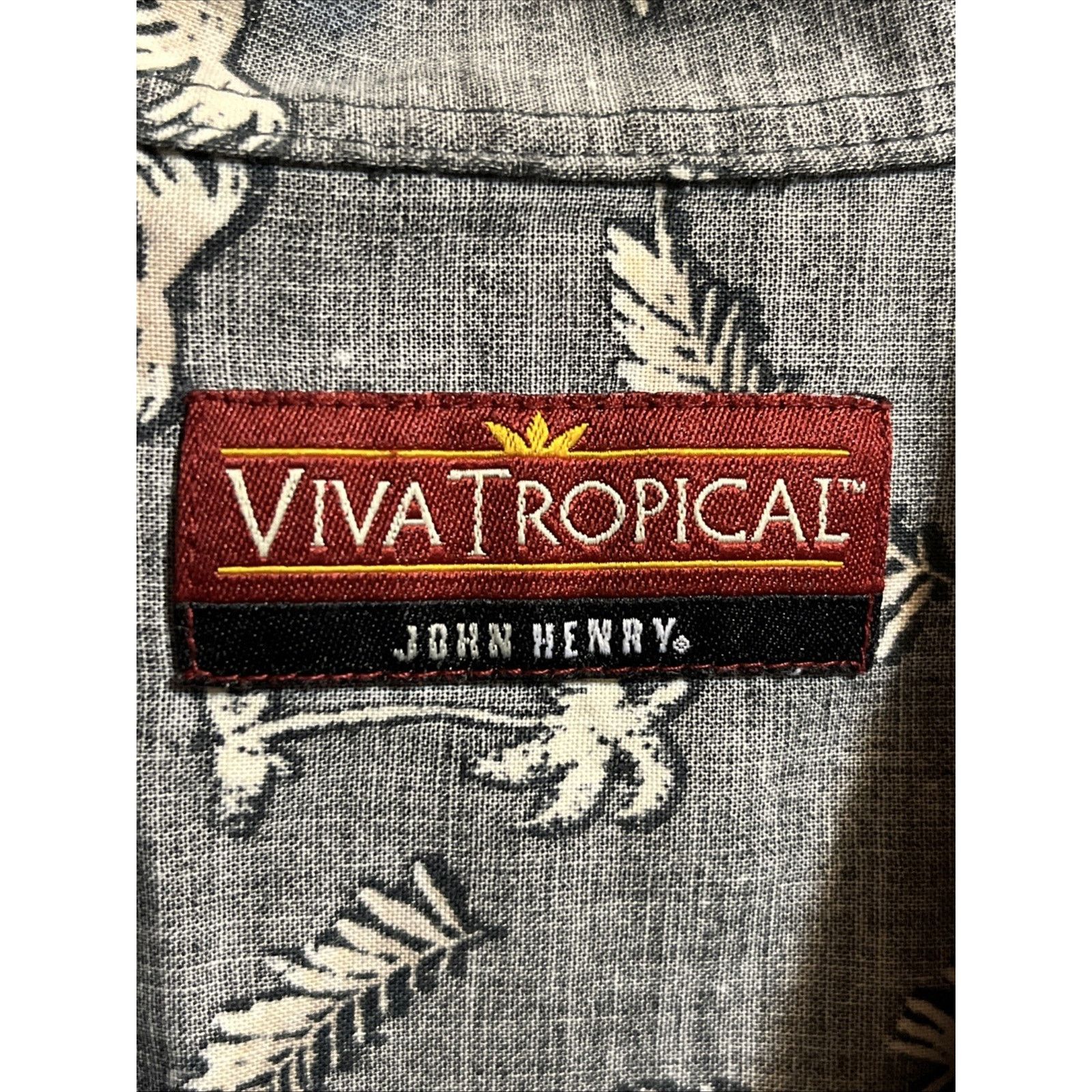 John Henry JOHN HENRY VIVA TROPICAL Men's Hawaiian Shirt Button SS XXL Size US XXL / EU 58 / 5 - 3 Thumbnail