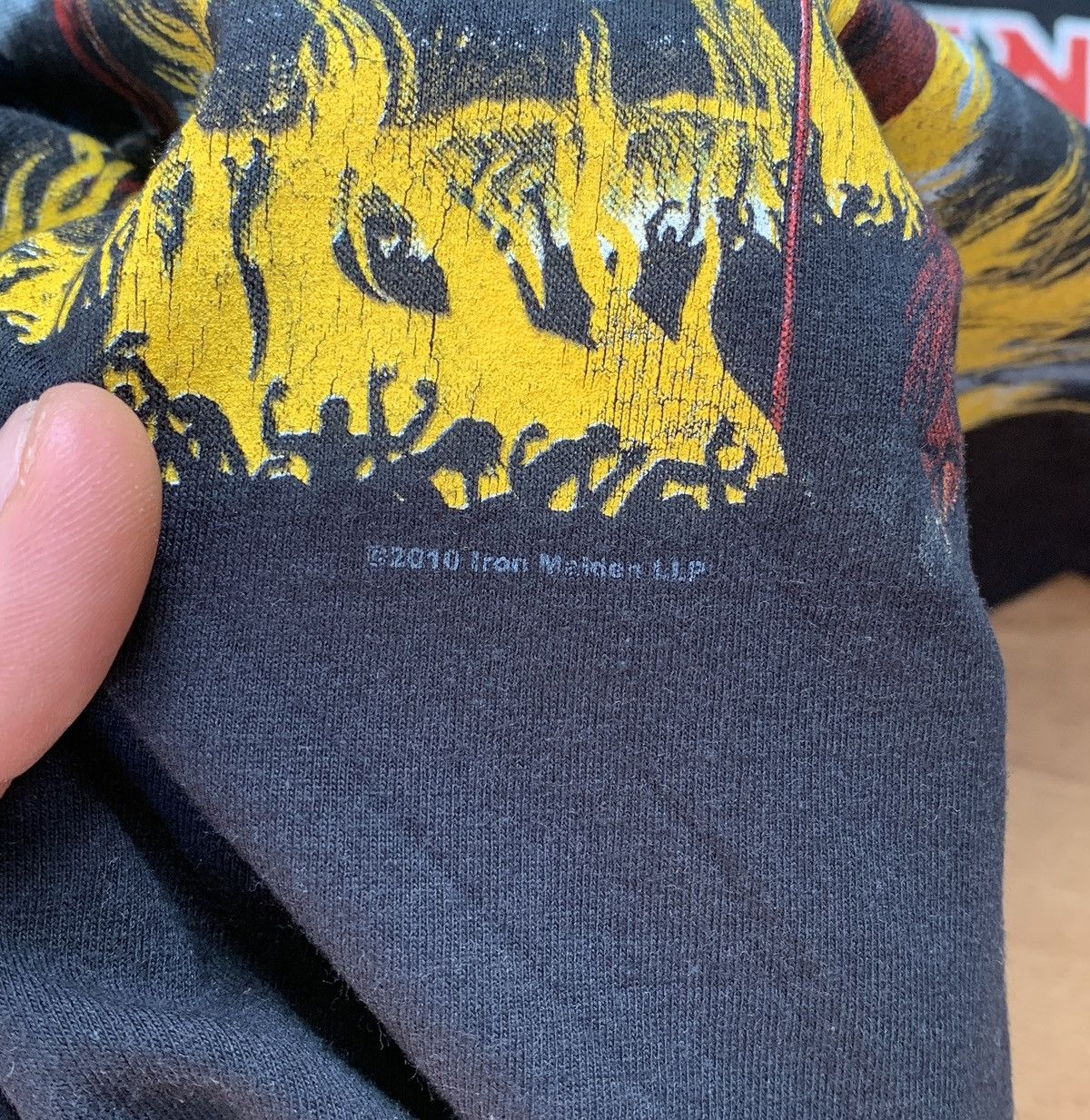 Fruit Of The Loom Iron Maiden The Number Of The Beast 2010 T Shirt Tee Size US L / EU 52-54 / 3 - 4 Thumbnail