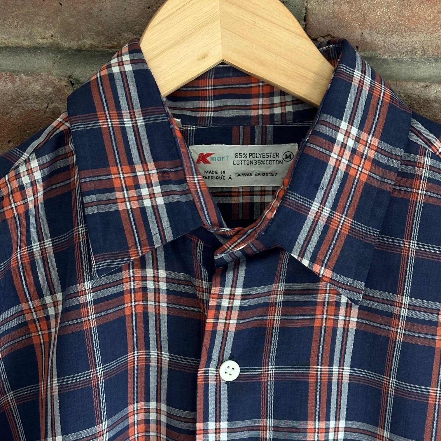 Vintage 1960s Kmart Plaid Shirt Size US M / EU 48-50 / 2 - 2 Thumbnail