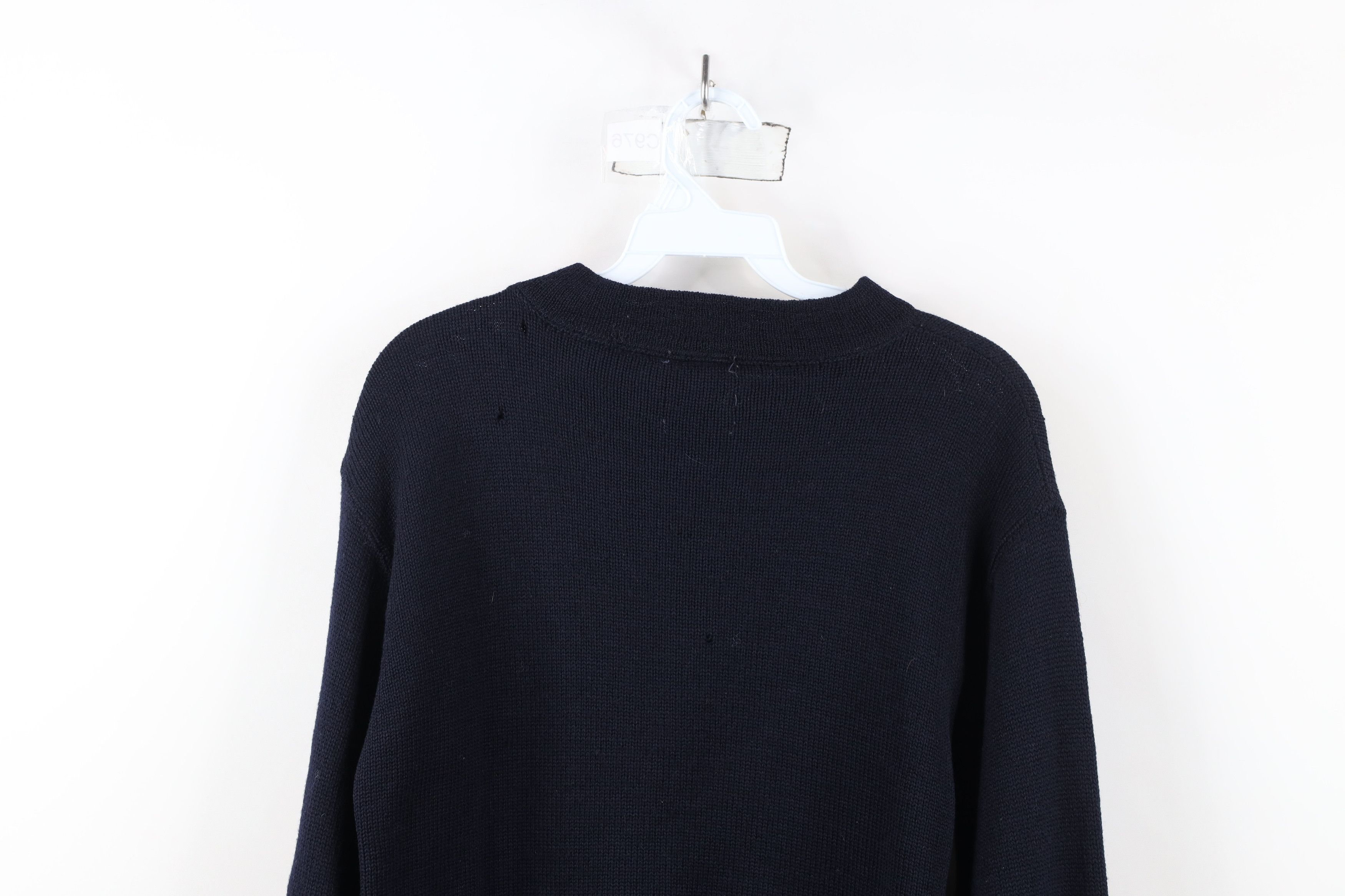 Vintage Vintage 40s Military World War II Wool Naval Sweater USA Size US S / EU 44-46 / 1 - 14 Thumbnail
