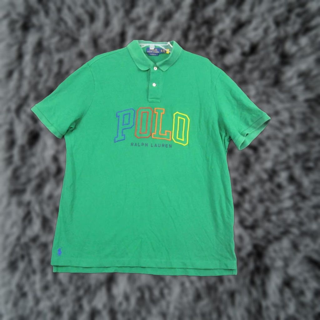 Polo Ralph Lauren Polo Ralph Lauren Shirt Mens XL Green Classic Fit Big Pony Logo Size US XL / EU 56 / 4 - 1 Thumbnail