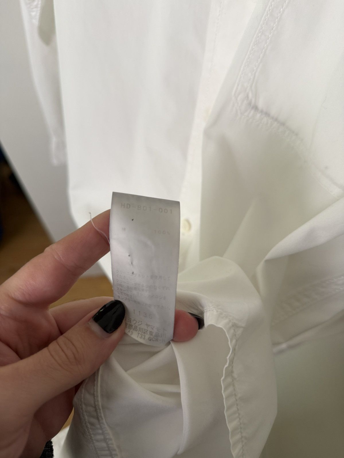 Yohji Yamamoto POUR HOMME White Button-Up Size US M / EU 48-50 / 2 - 3 Thumbnail