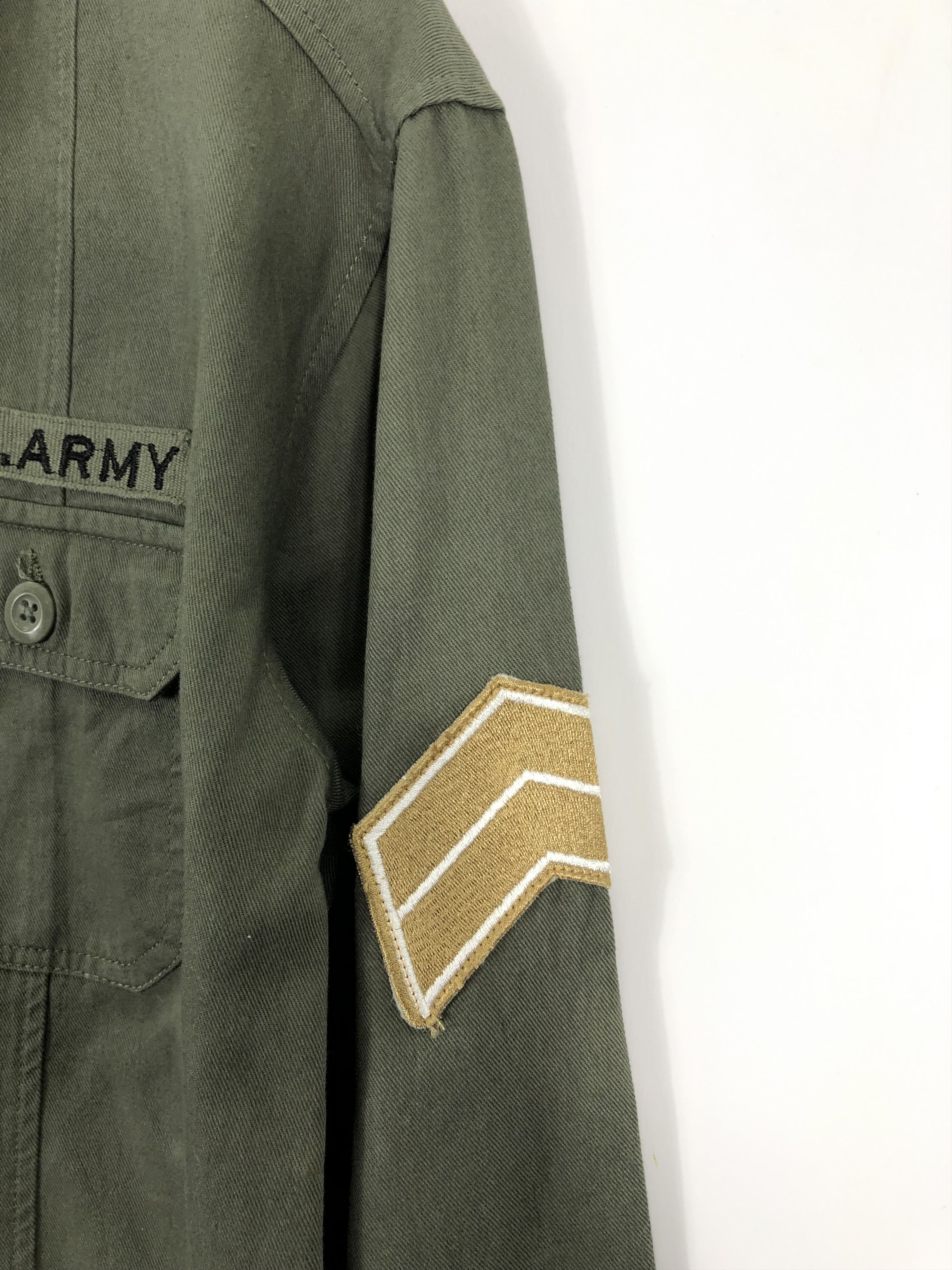 Vintage Vintage Us Army Green Denim Jacket J0663 Size US M / EU 48-50 / 2 - 8 Thumbnail