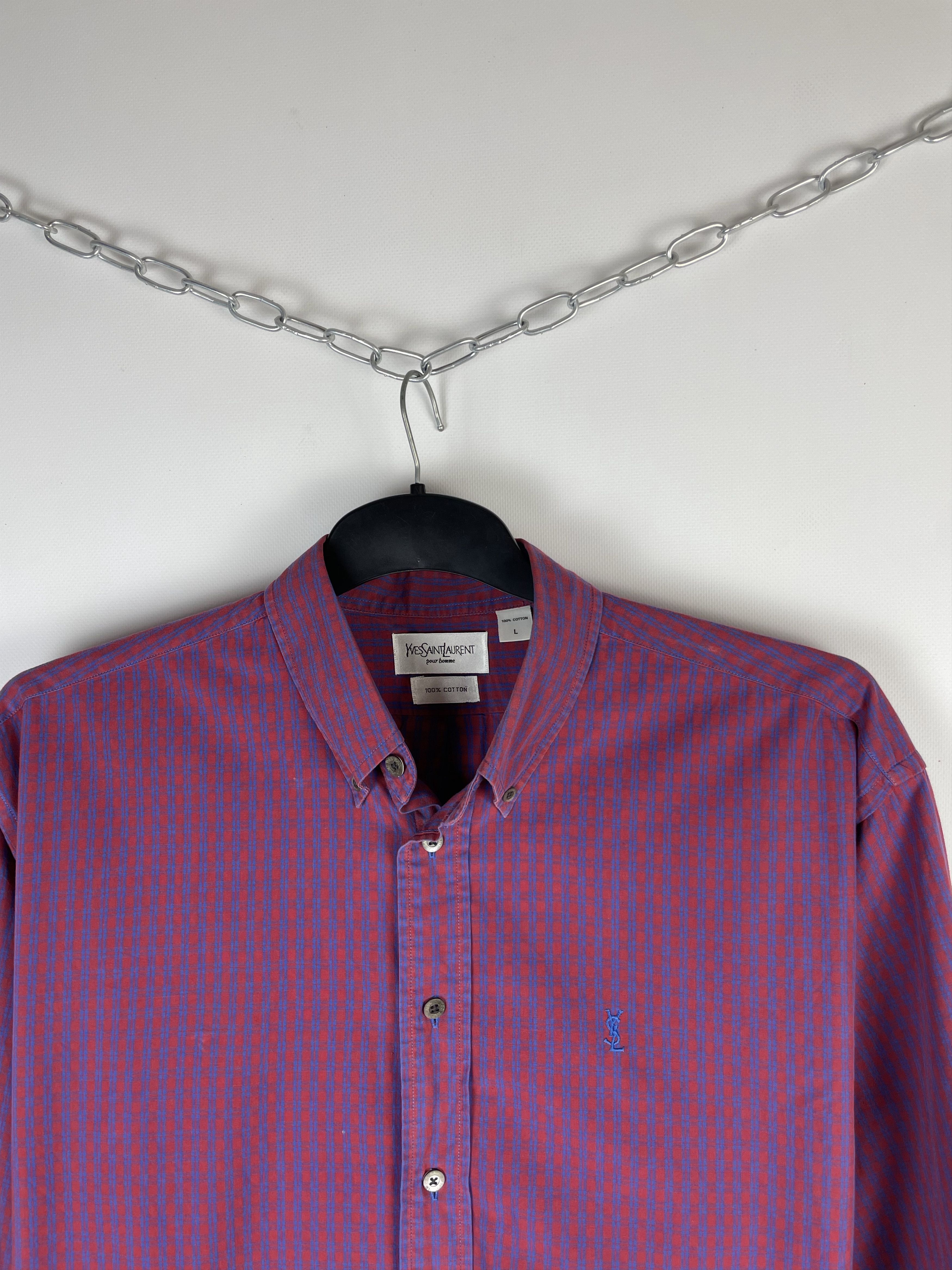 Vintage Vintage YvesSaintLaurent Ysl Pour Homme Button Up Shirt Size US L / EU 52-54 / 3 - 3 Thumbnail
