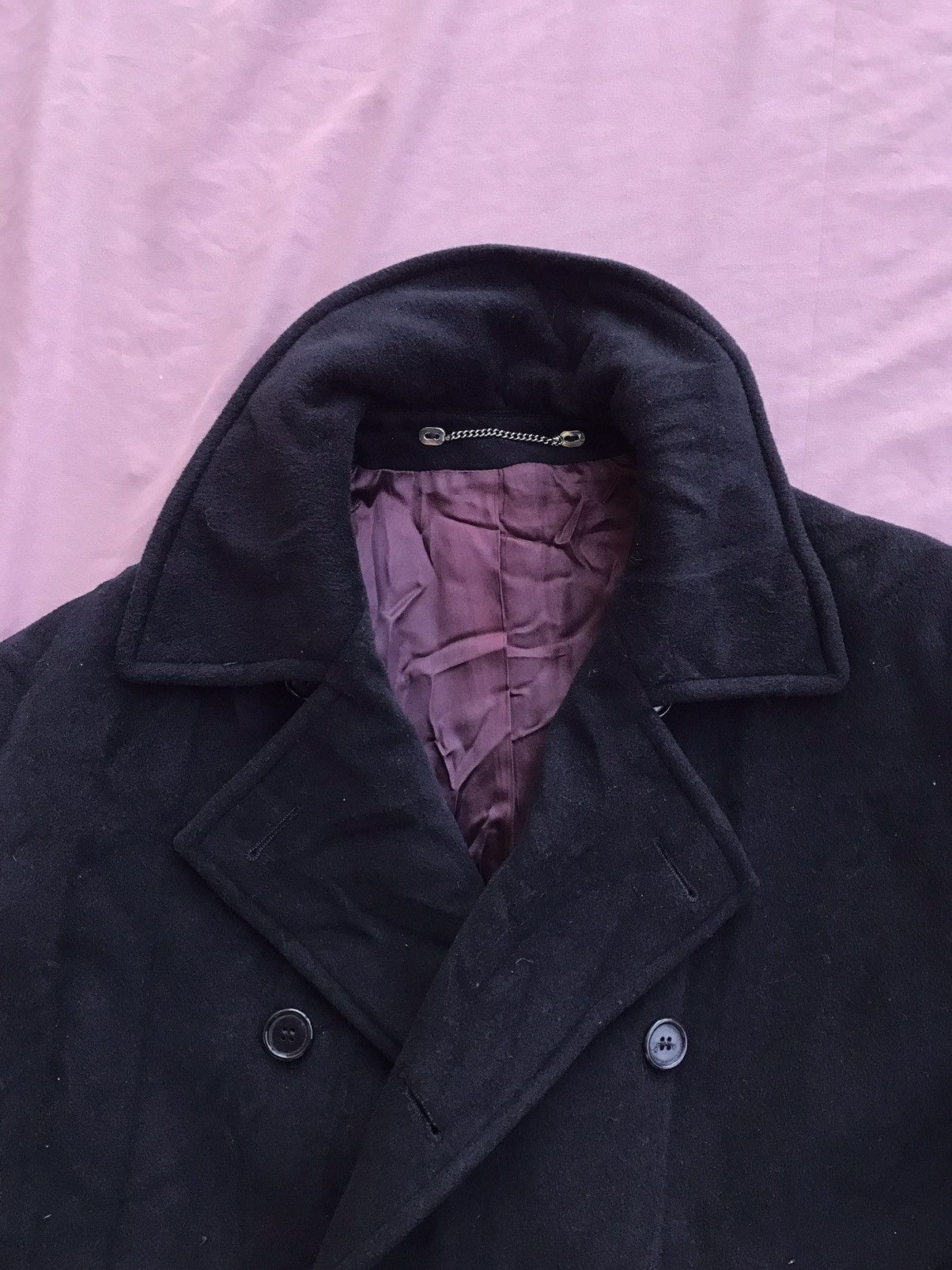Valentino VALENTINO HEAVY ULSTER COAT, PURE soft WOOL made ITALY Size US L / EU 52-54 / 3 - 6 Thumbnail