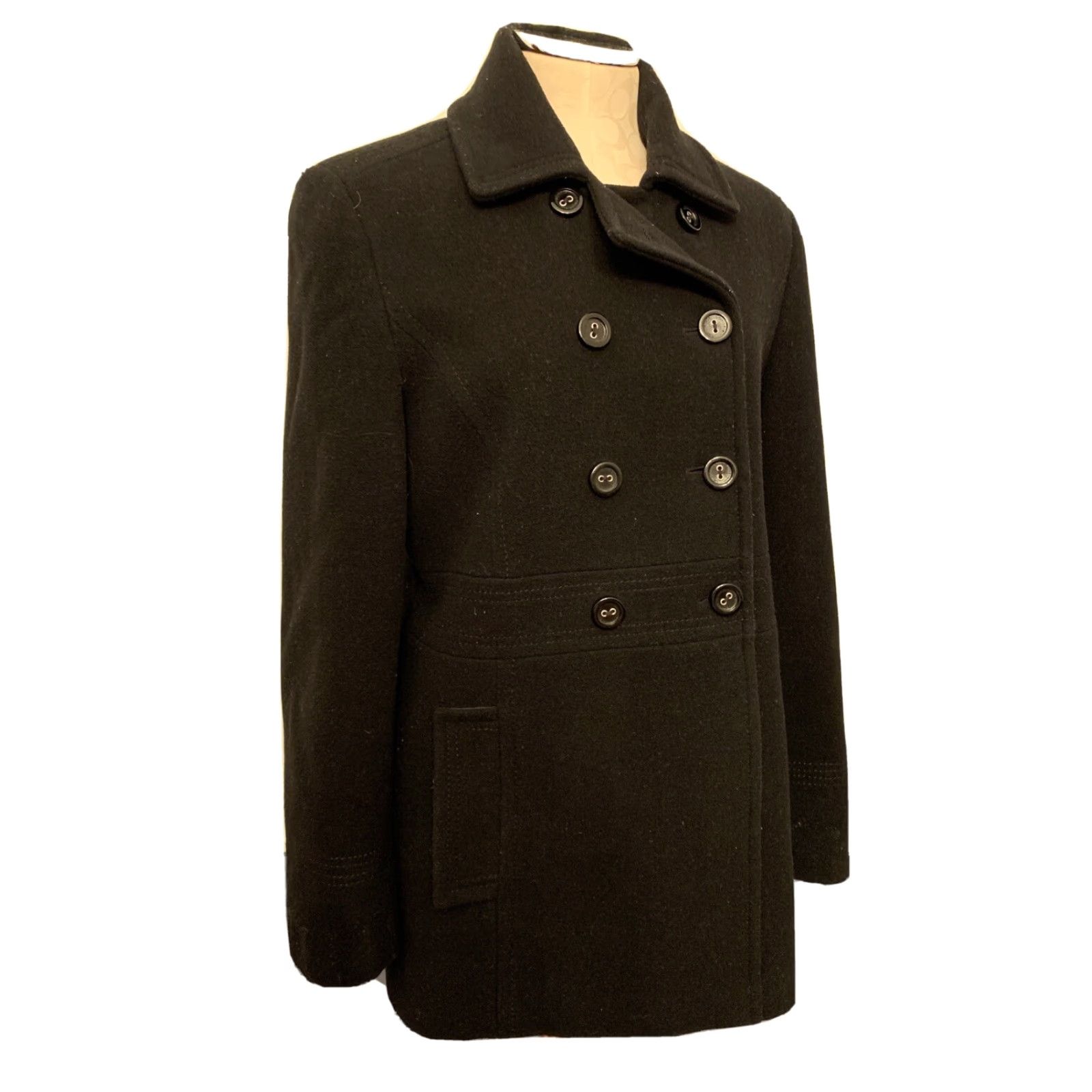 Calvin Klein VINTAGE Calvin Klein Coat Black Wool Blend Coat Women 10 10 Calvin Klein Black Wool Blend Women Below Hip Coat Mens? Size L / US 10 / IT 46 - 2 Thumbnail