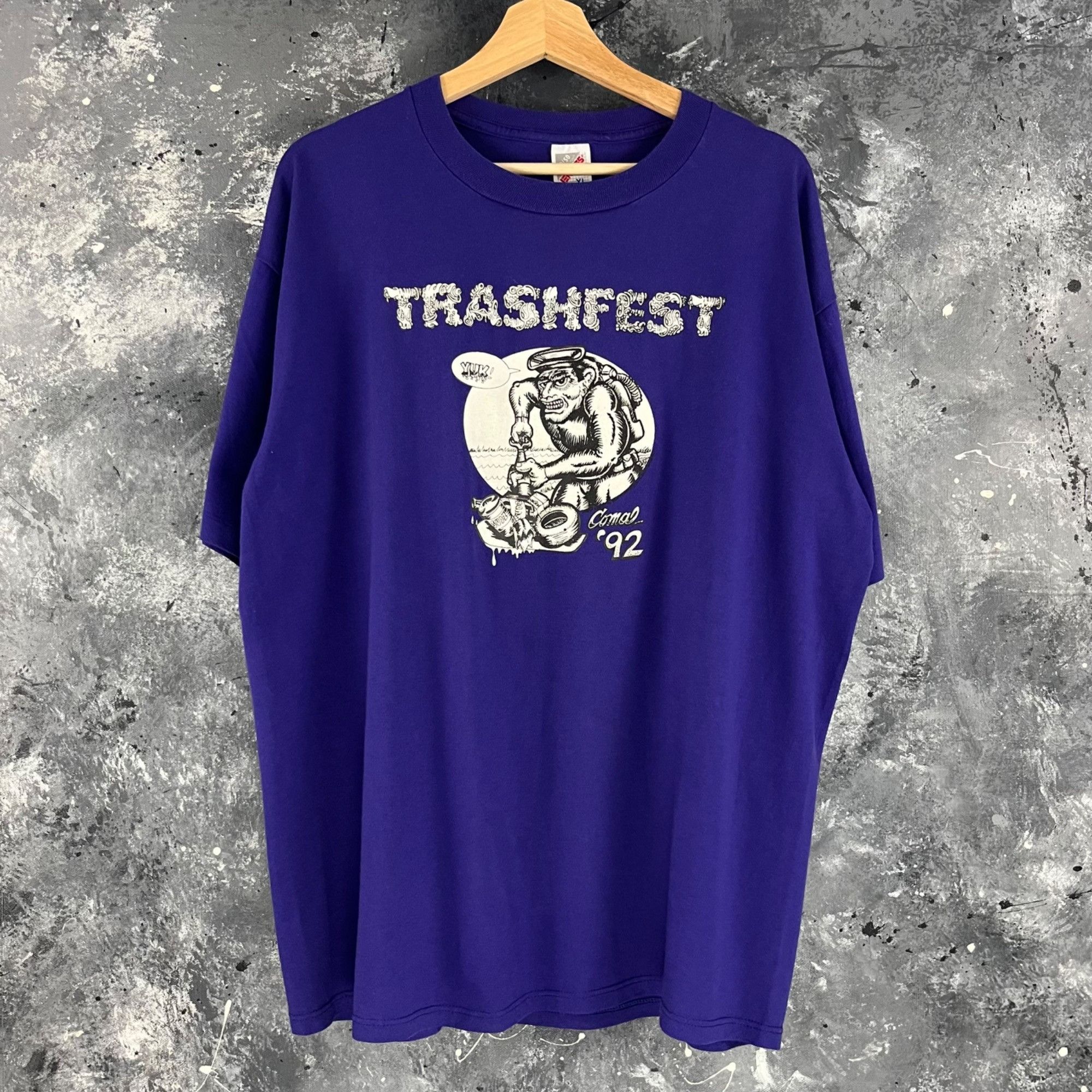 Vintage Vintage 1992 Trashfest metal shirt Size US XL / EU 56 / 4 - 1 Thumbnail