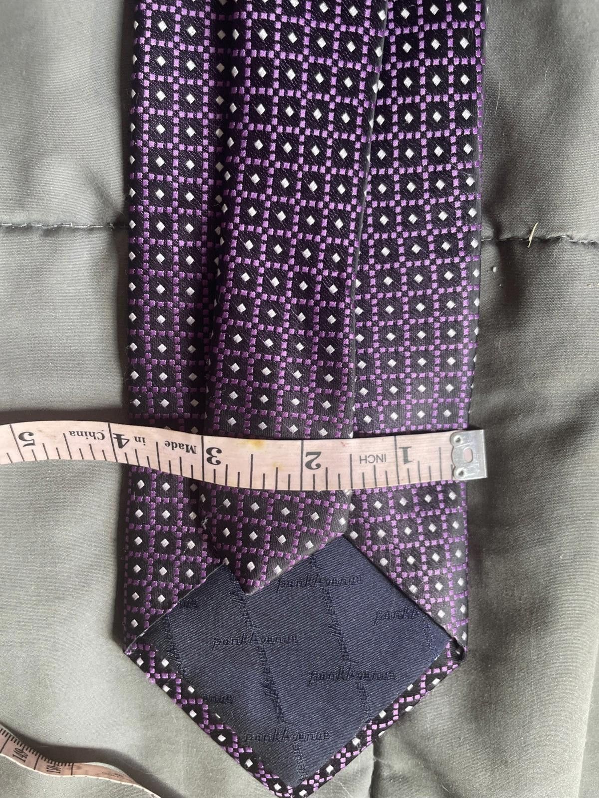 Designer Park Avenue Sterling Purple Mens Neck Tie Size ONE SIZE - 3 Thumbnail