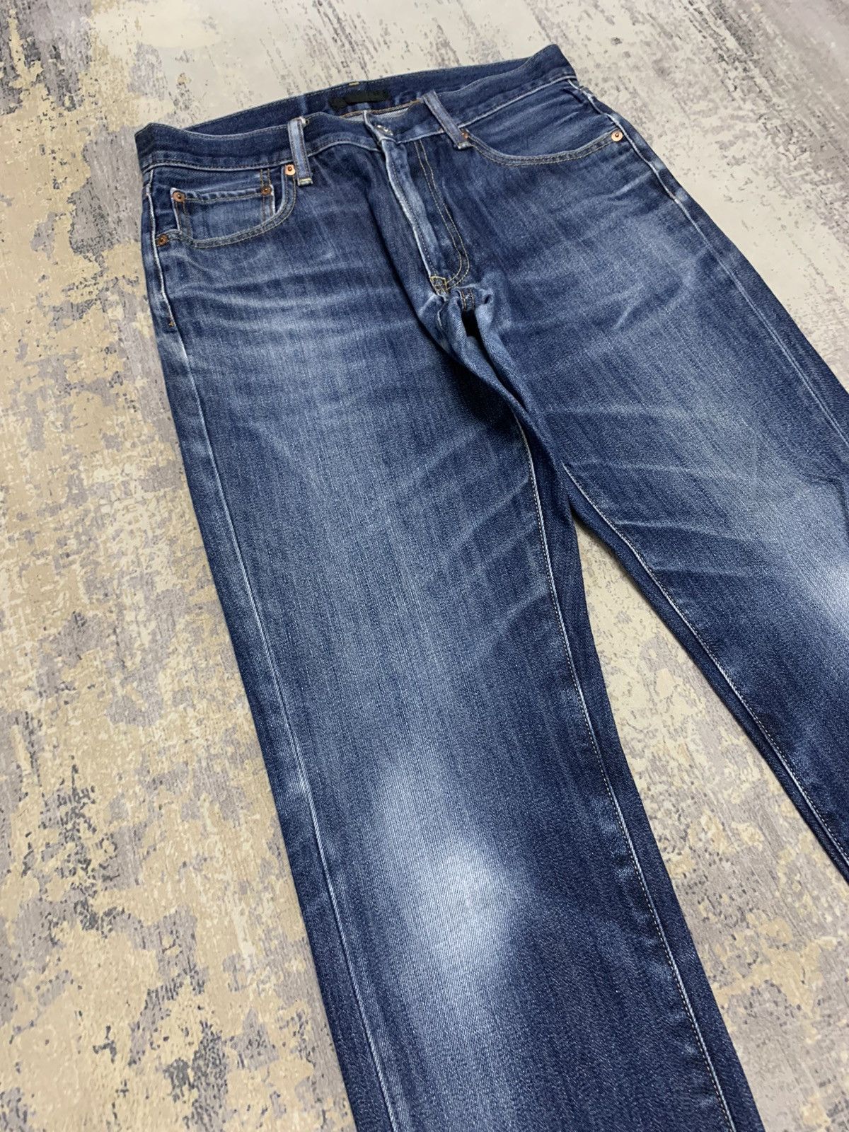 Japanese Brand Vtg Uniqlo Kaihara Slim Straight Selvedge Denim Jeans W31 Size US 31 - 2 Thumbnail