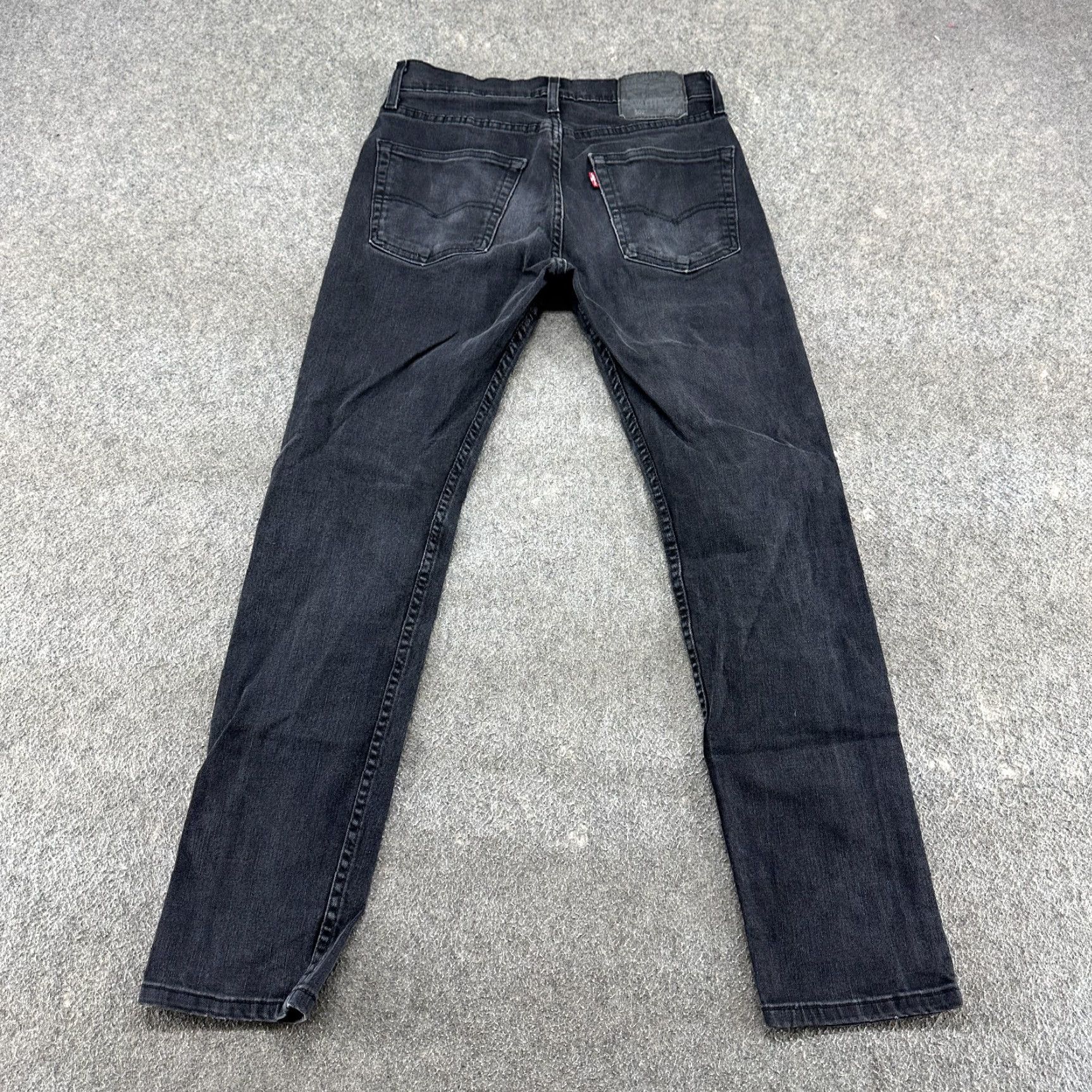 Levi's Levi's 502 Jeans Men 30x32 Black Tapered Leg Stretch Denim Modern Fit Regular Dark Wash Size US 30 / EU 46 - 7 Thumbnail