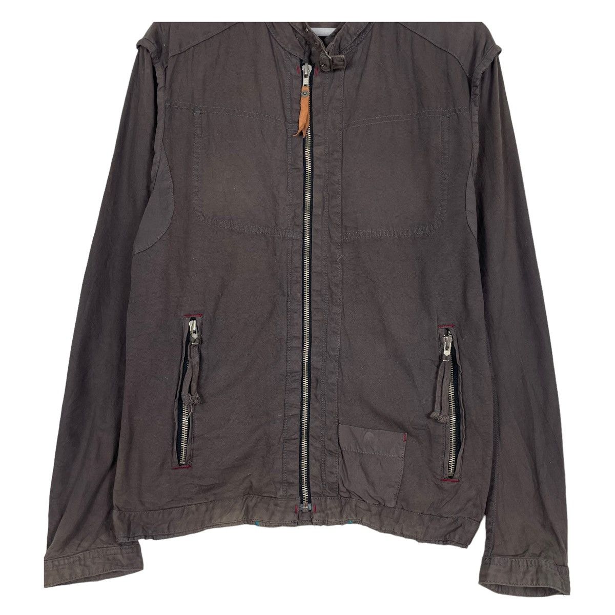 Designer × Japanese Brand × Vintage 💥BALL SUNFADED MOTO BIKER JACKET Size US XL / EU 56 / 4 - 5 Thumbnail