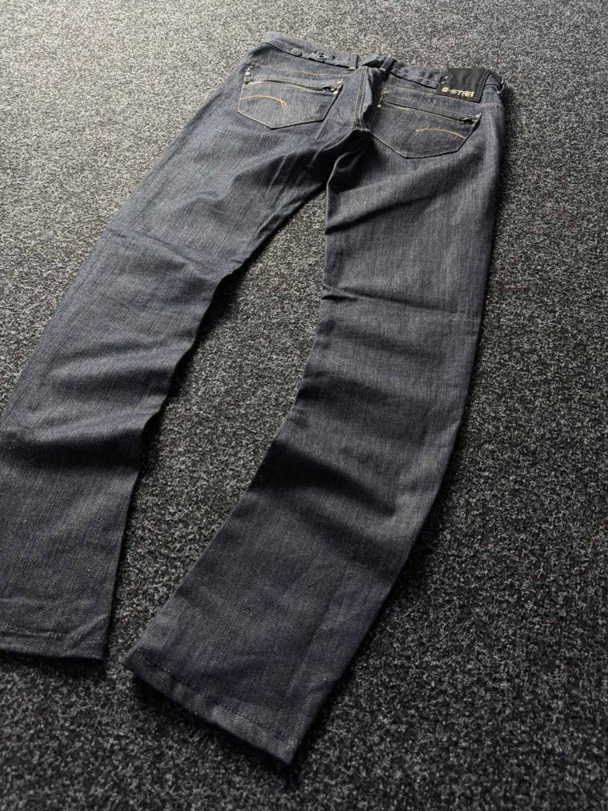 G-Star G-Star Raw Slim Fit Dark Wash Jeans Y2K Techwear Style Size 30" / US 8 / IT 44 - 11 Thumbnail