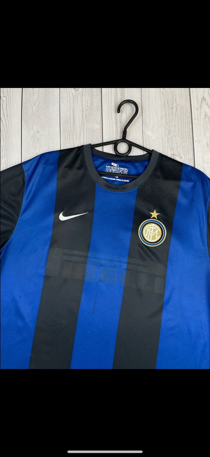 Nike Vintage nike Inter milan soccer jersey size XL Size US XL / EU 56 / 4 - 2 Thumbnail