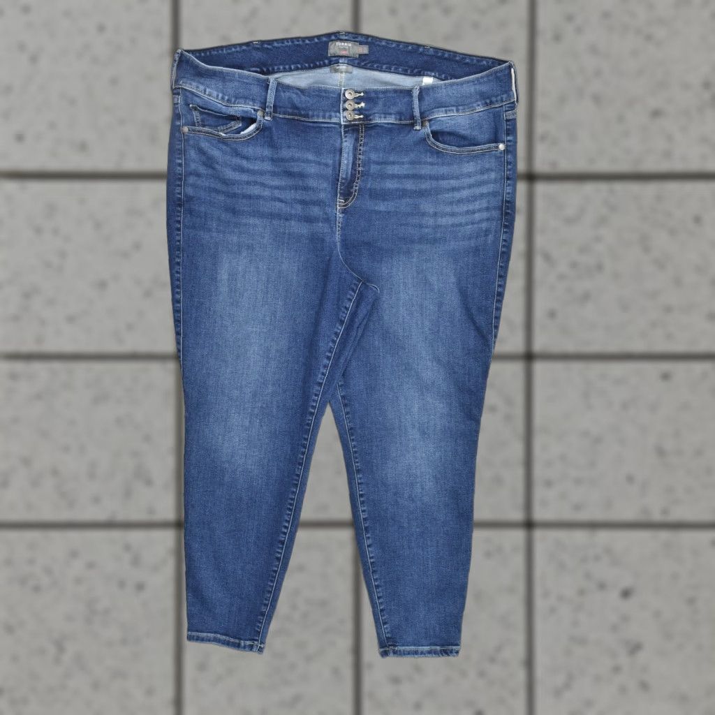 Torrid Torrid Jeans Jegging 26R Denim Dark Wash High Rise 3-Button Fly Women 5-Pocket Stretch Size 26" / US 2 / IT 38 - 1 Thumbnail