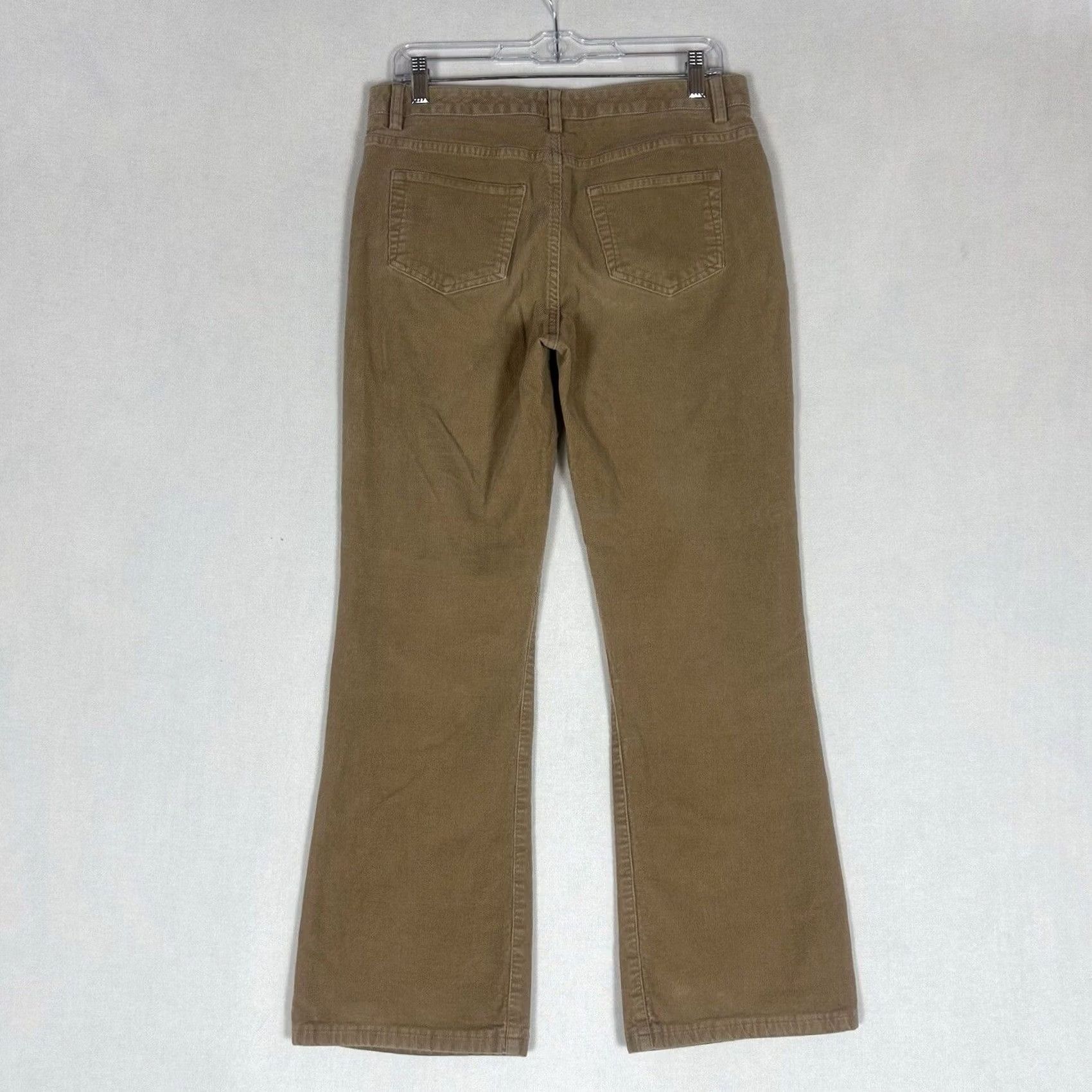 Lands' End Lands' End Corduroy Pants Women's Size 10 Straight Leg Brown Pockets Casual Tan Size 32" / US 10 / IT 46 - 5 Thumbnail