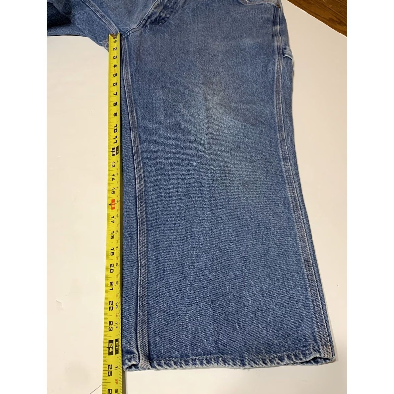 Vintage VINTAGE Big Mac Men's Carpenter Jeans 38x25 Denim Blue Workwear Distressed? No, Stained? No, 5-Pocket Design, Belt Loops Mens Jeans Size US 38 / EU 54 - 6 Thumbnail