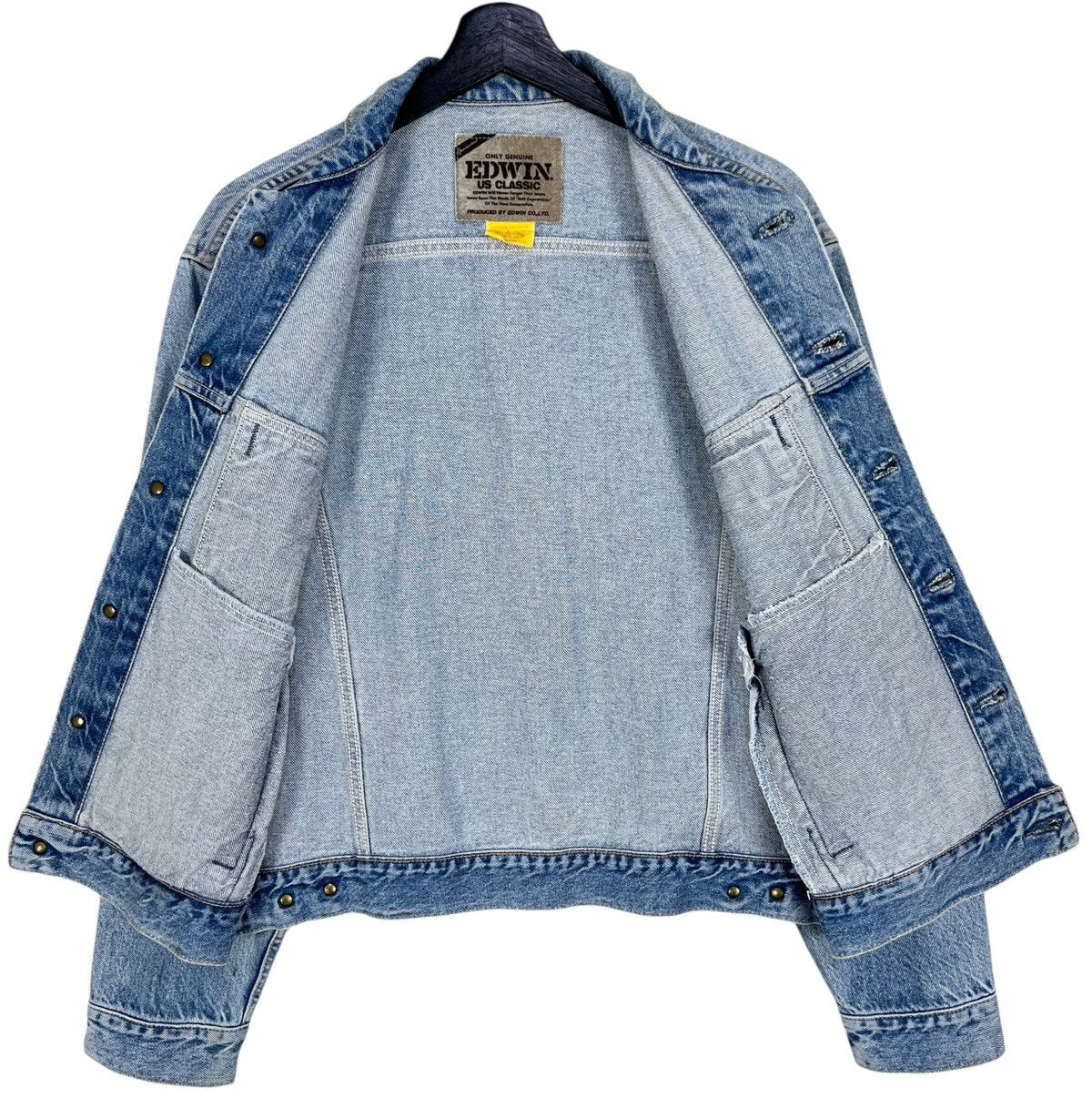 Edwin × Vintage Vintage Edwin Denim Trucker Jacket Size US L / EU 52-54 / 3 - 8 Thumbnail