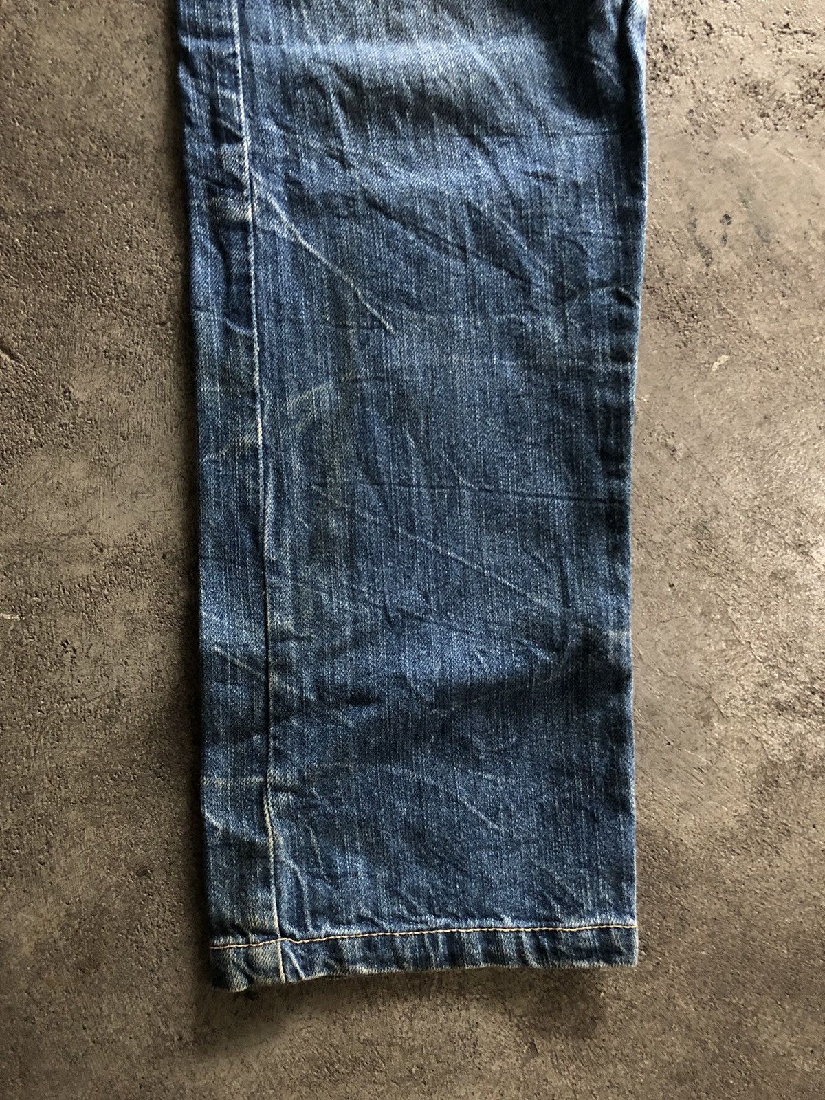 If Six Was Nine JAPANESE BRAND DISTRESSED SKULL DOUBLE WAIST KAPITAL STYLE Size US 30 / EU 46 - 10 Thumbnail