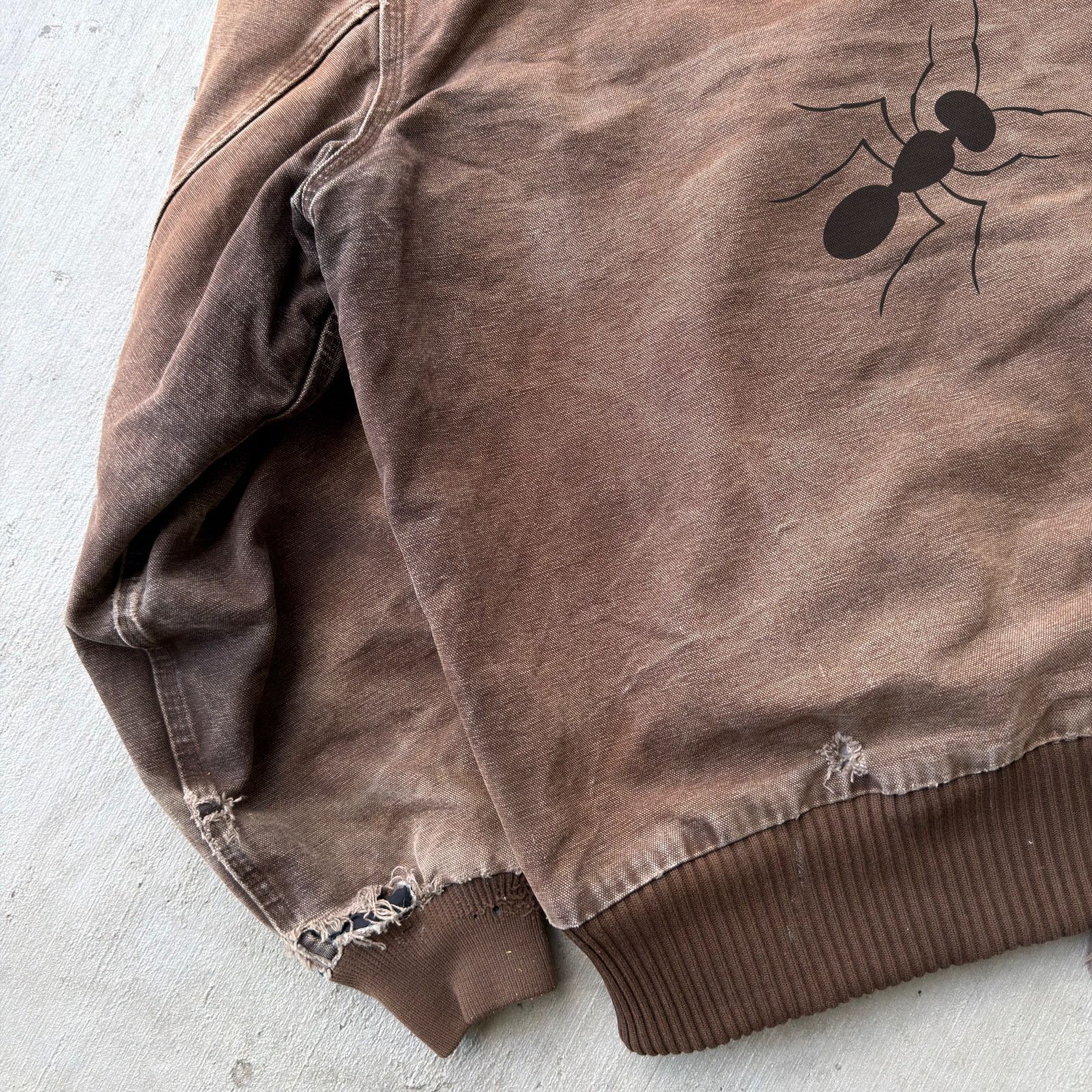 Carhartt × Vintage Vintage Y2K Carhartt J130 DKB brown hooded work wear jacket Size US XL / EU 56 / 4 - 8 Thumbnail