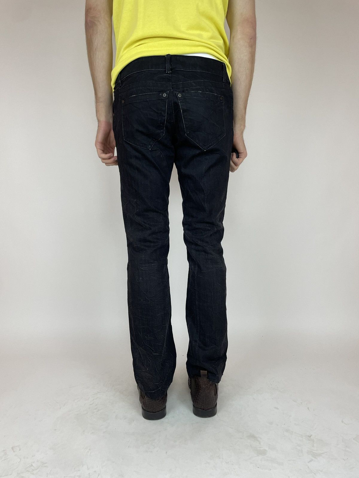 Karl Lagerfeld Lagerfeld Mens Black Jeans regular fit size W 33 Size US 33 - 4 Thumbnail