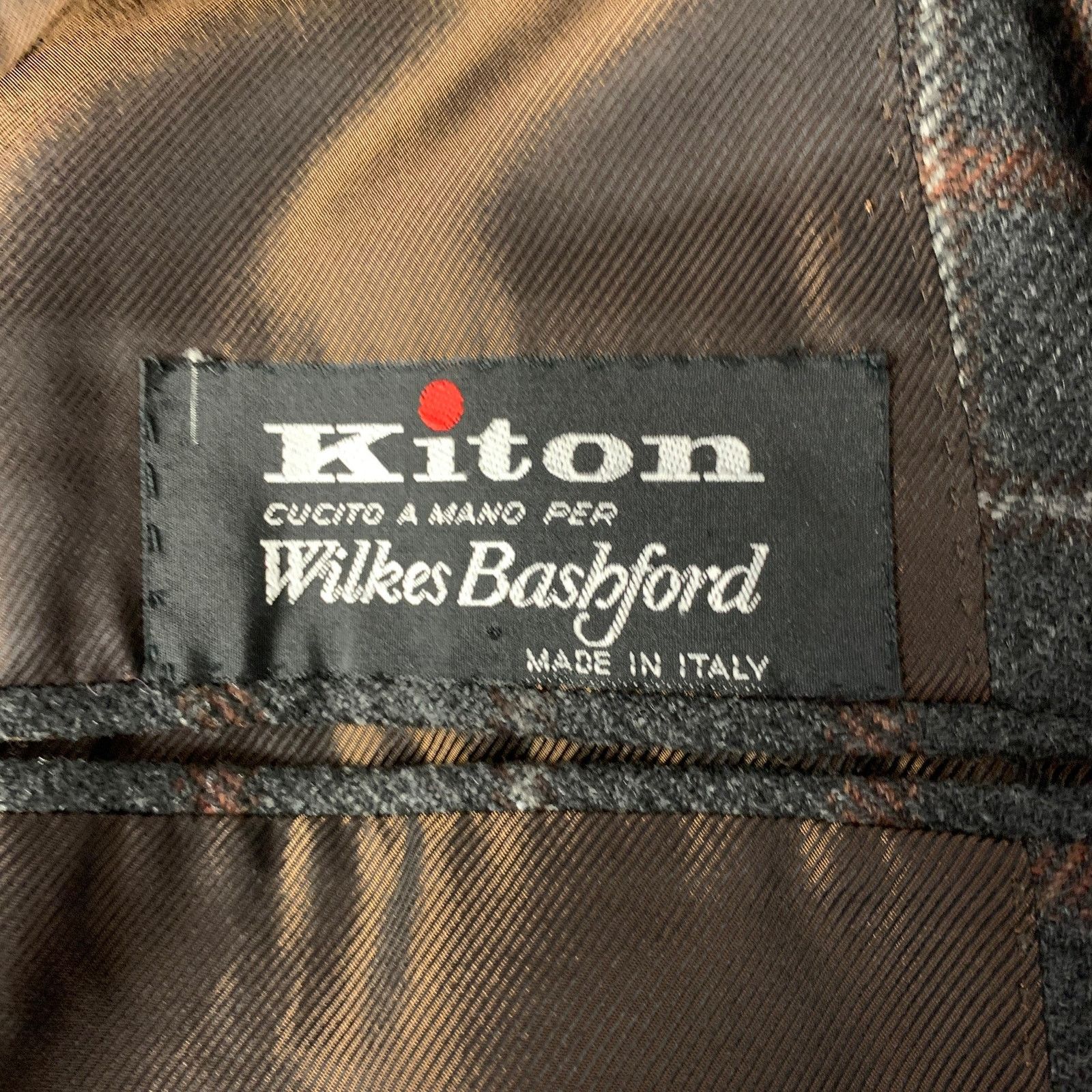 Kiton KITON Size Brown Plaid Cashmere Notch Lapel Sport Coat Size 40R - 5 Thumbnail